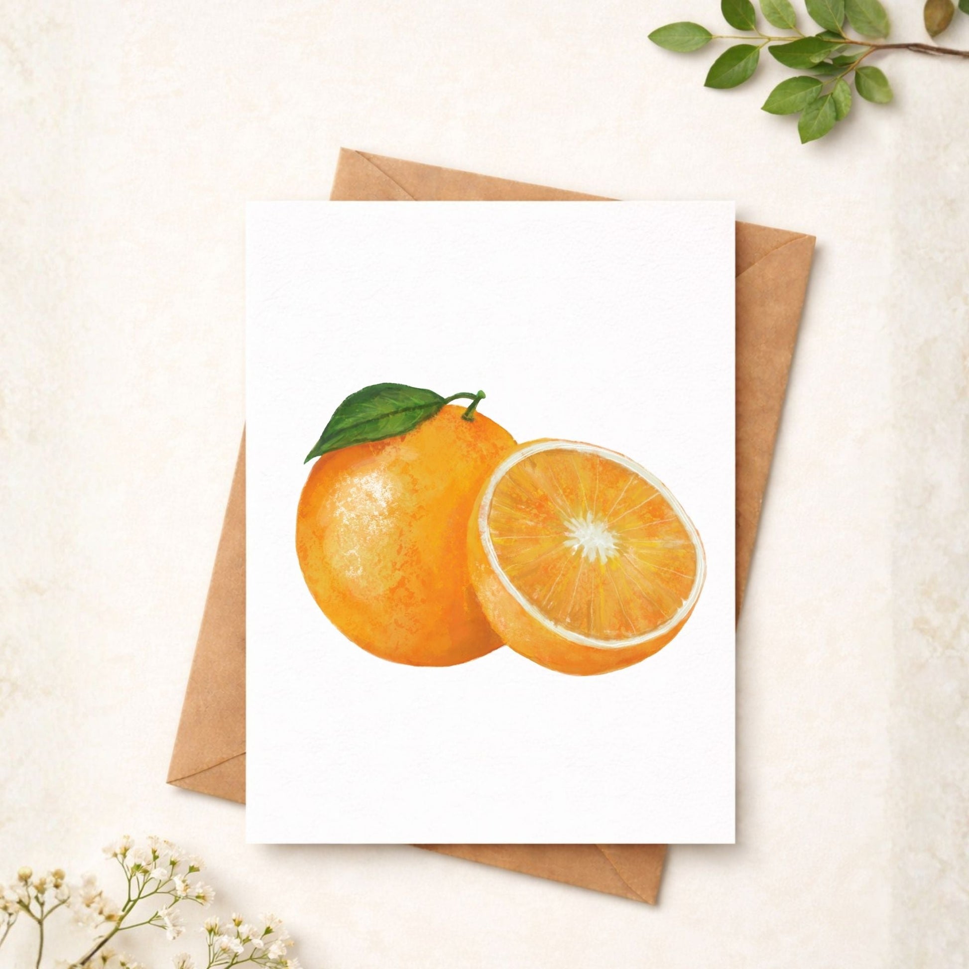 Orange Postcard - MerikaArt