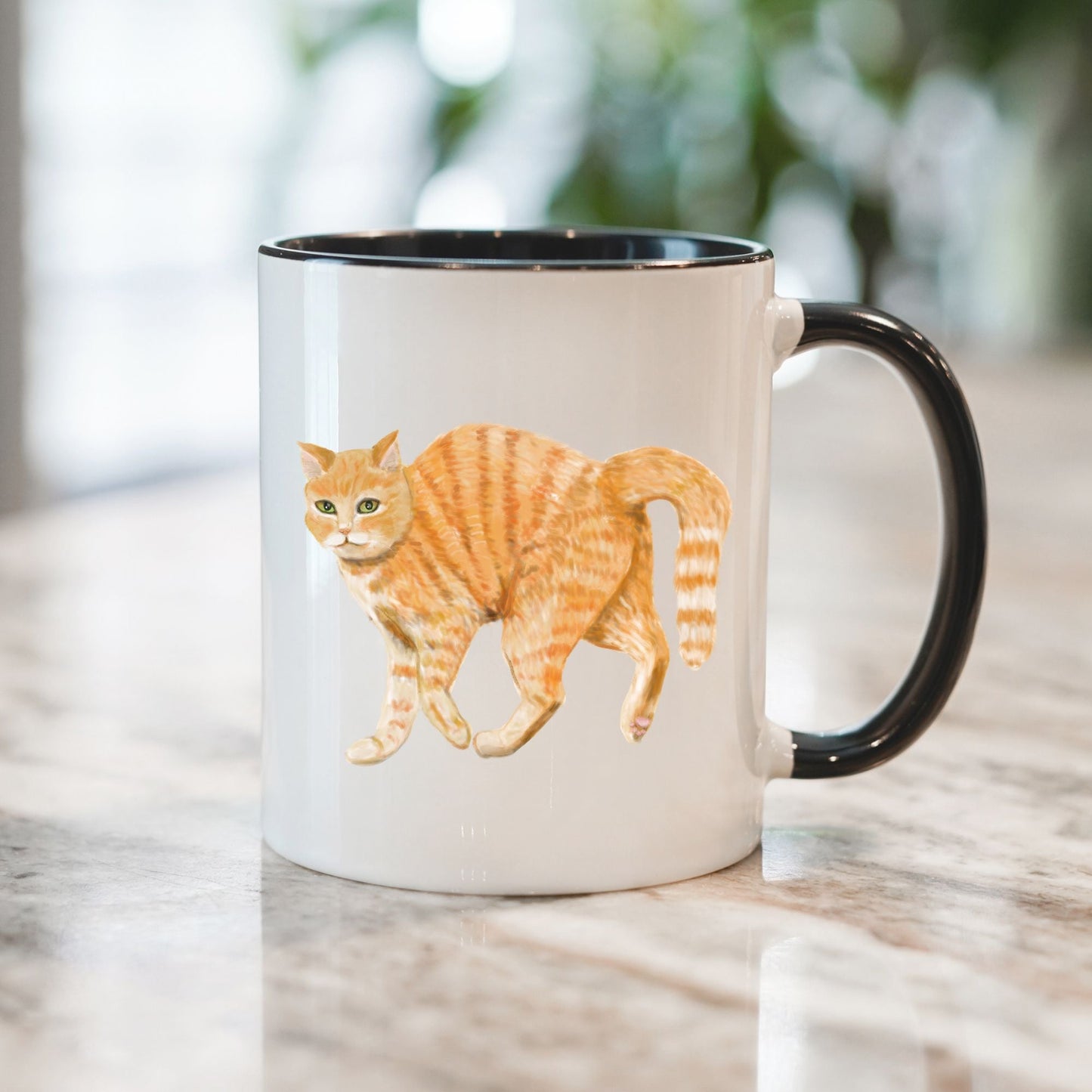 Orange Tabby Cat Mug - MerikaArt