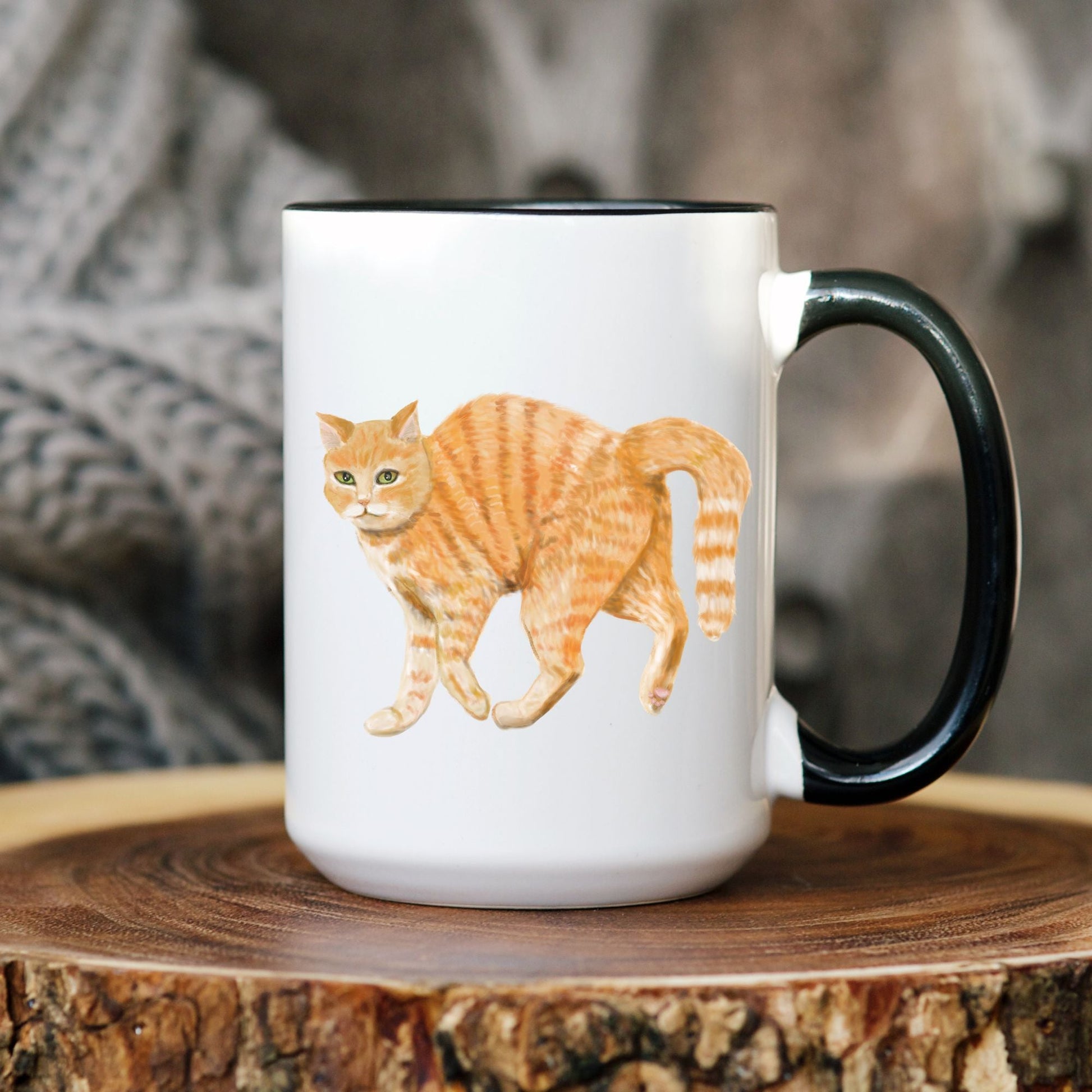 Orange Tabby Cat Mug - MerikaArt