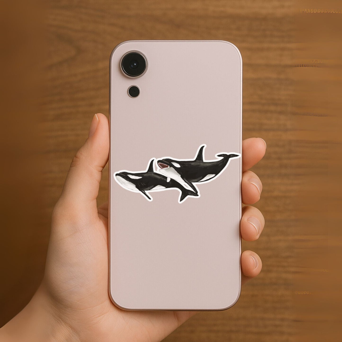 Orca Pair Vinyl Sticker - MerikaArt