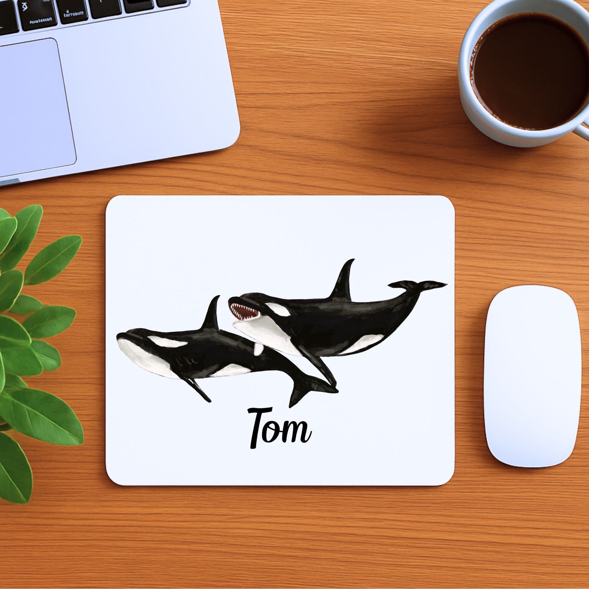 Orca Whale Mousepad - MerikaArt