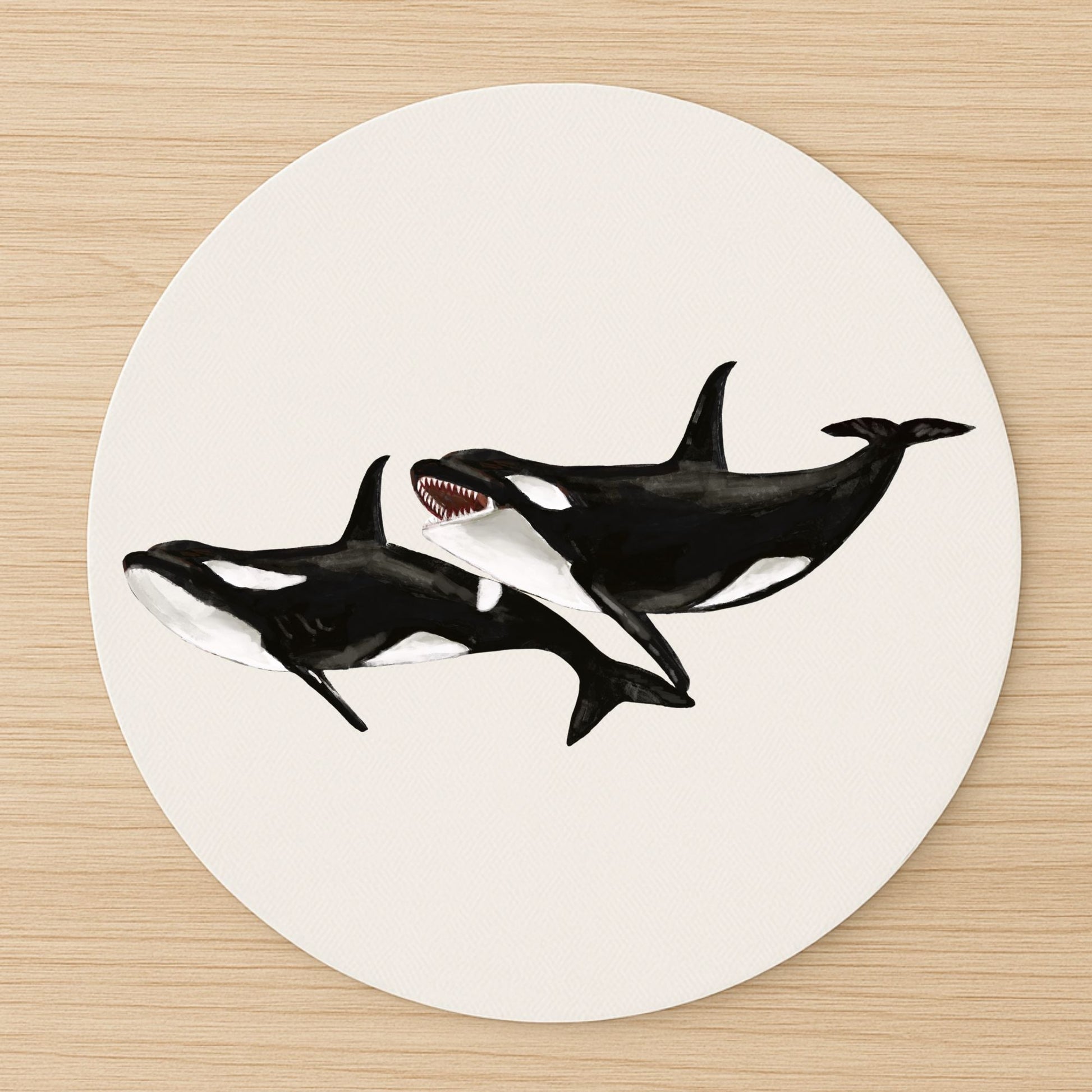 Orca Whale Mousepad - MerikaArt
