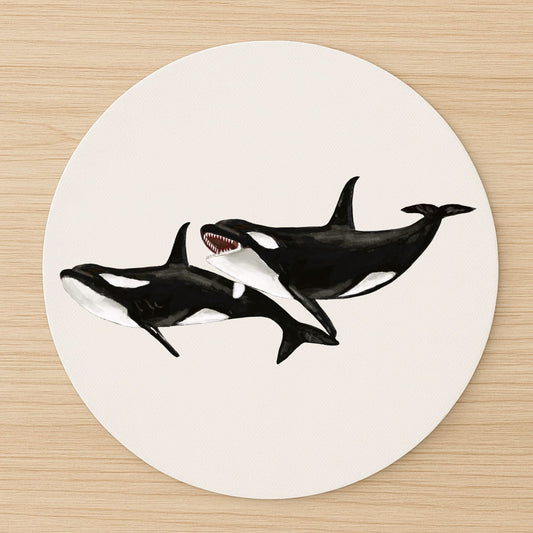 Orca Whale Mousepad - MerikaArt