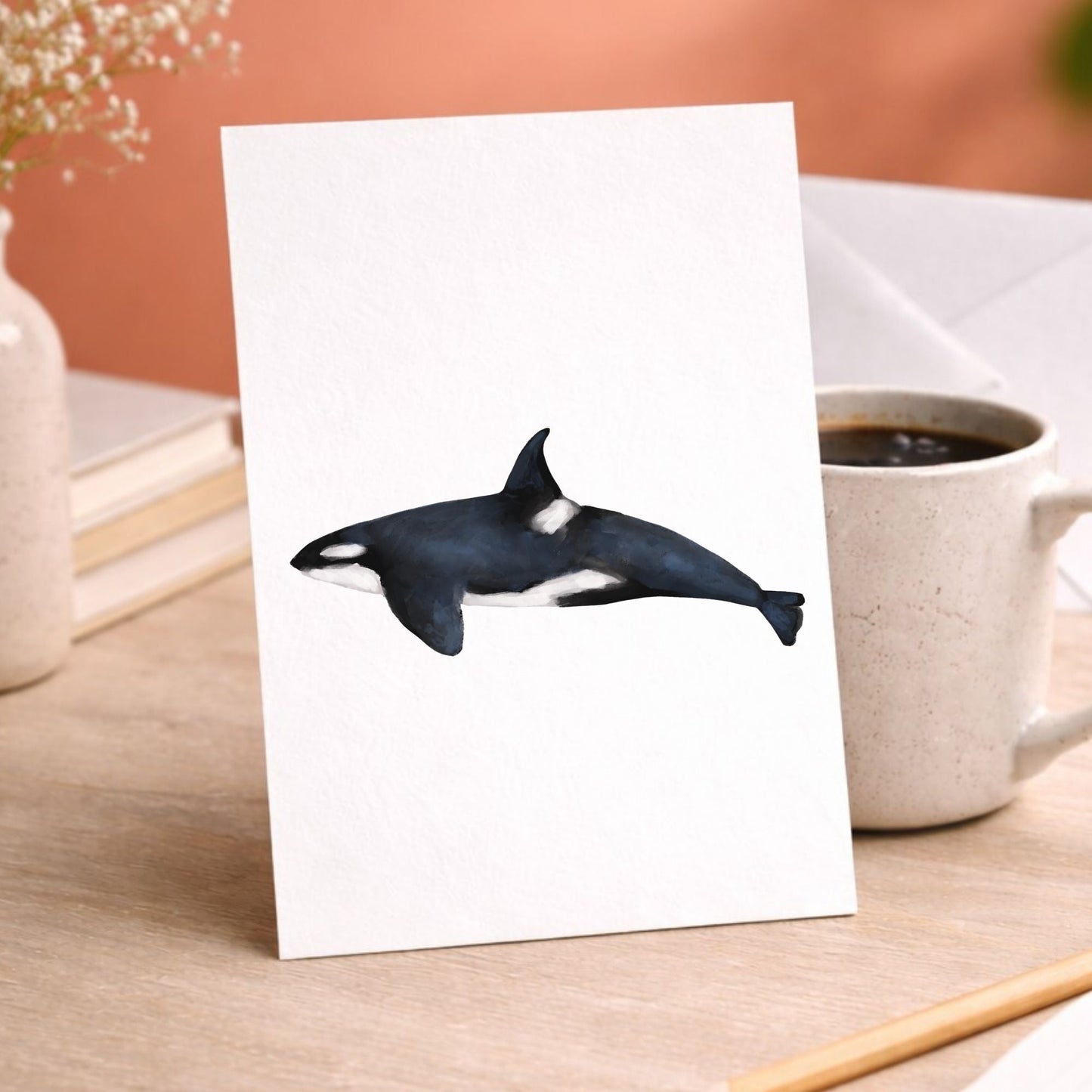 Orca Whale Postcard - MerikaArt