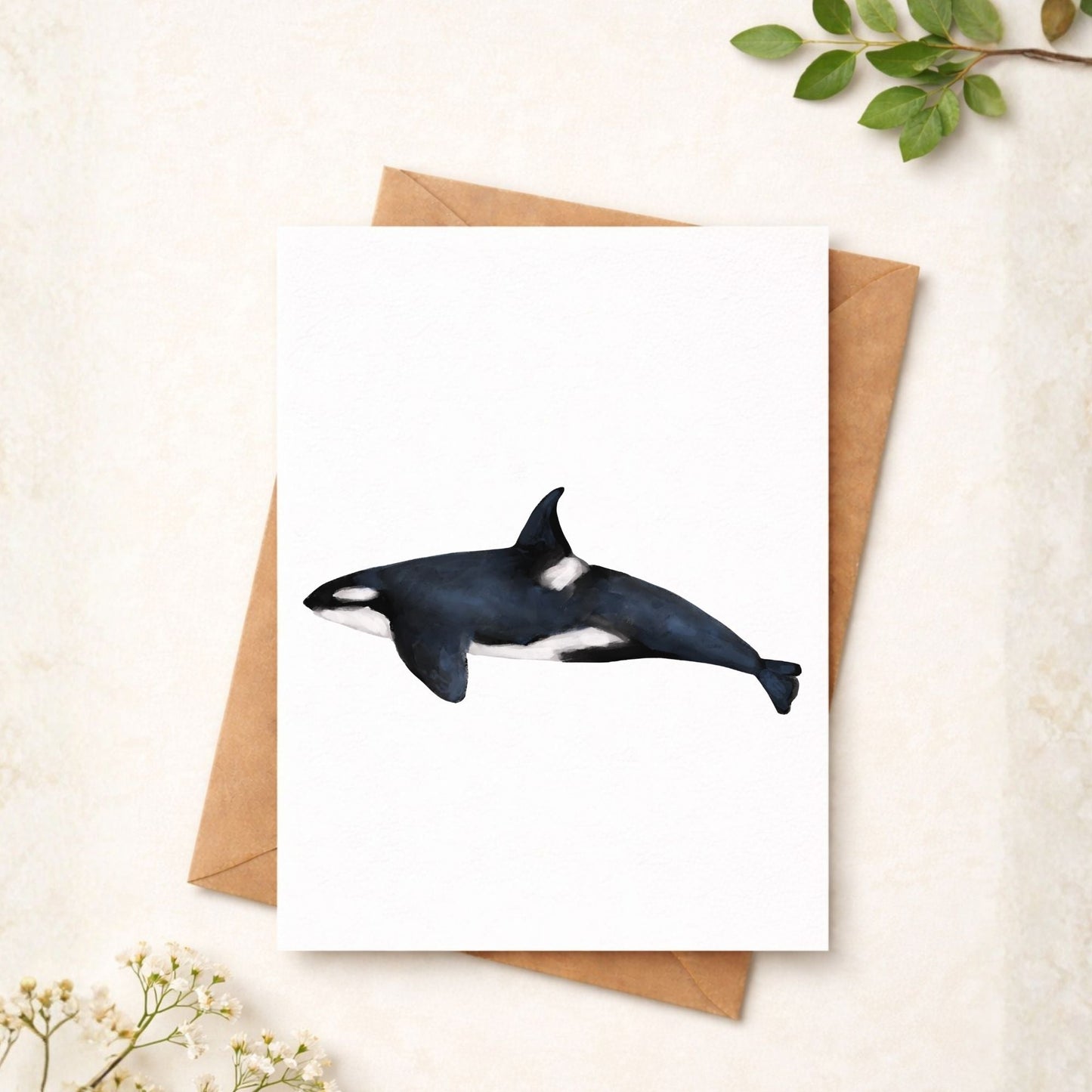 Orca Whale Postcard - MerikaArt