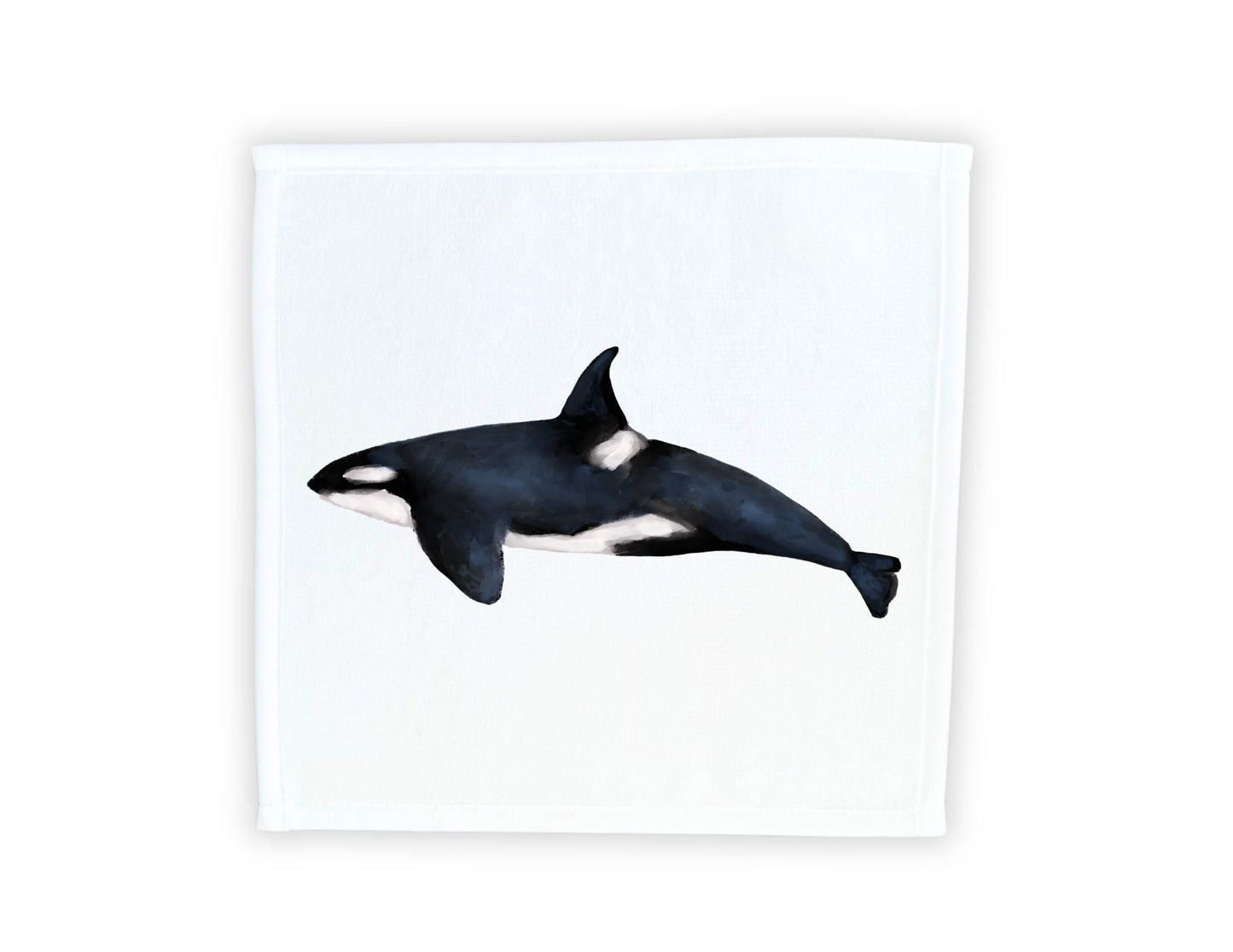 Orca Whale Washcloth - MerikaArt