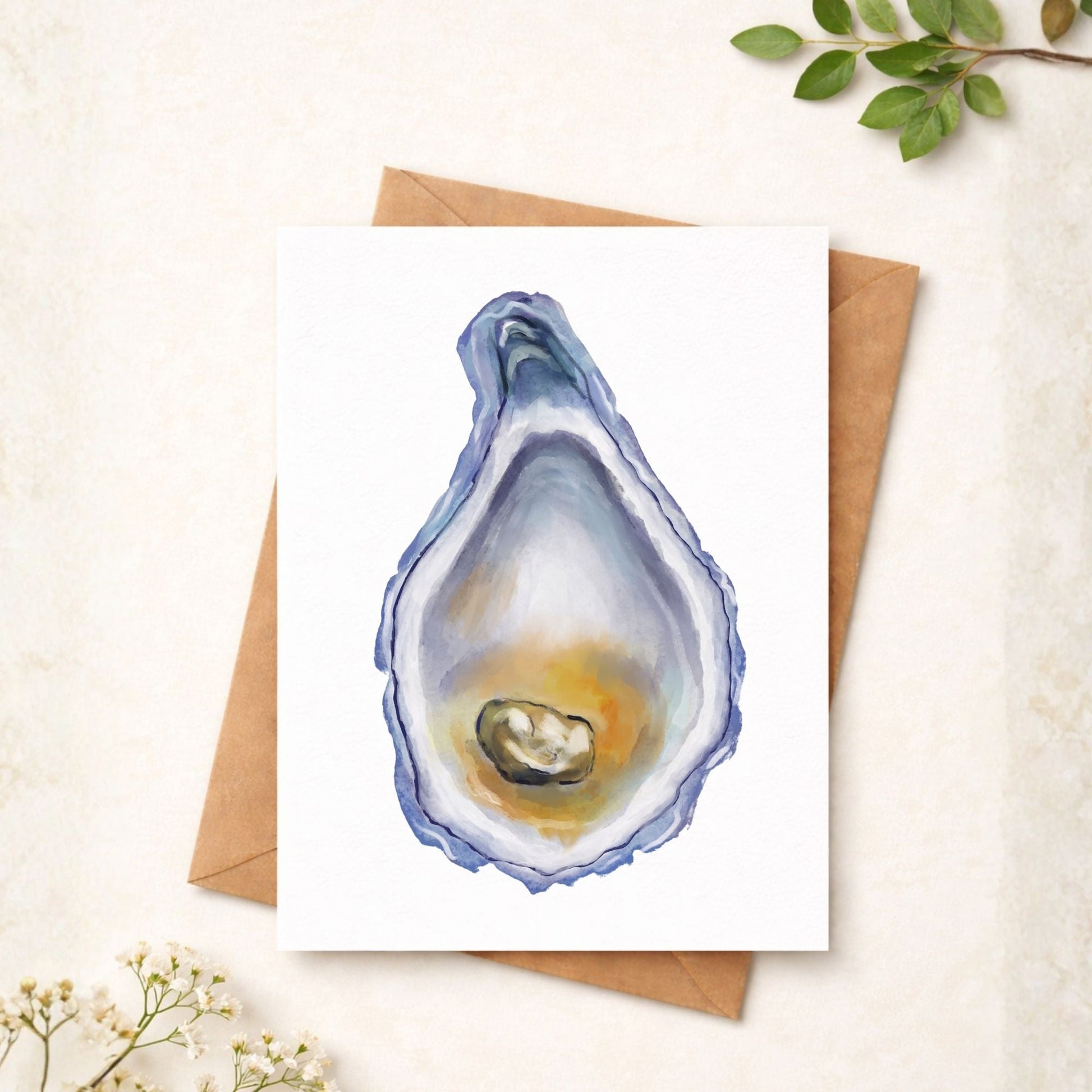 Oyster Postcard - MerikaArt