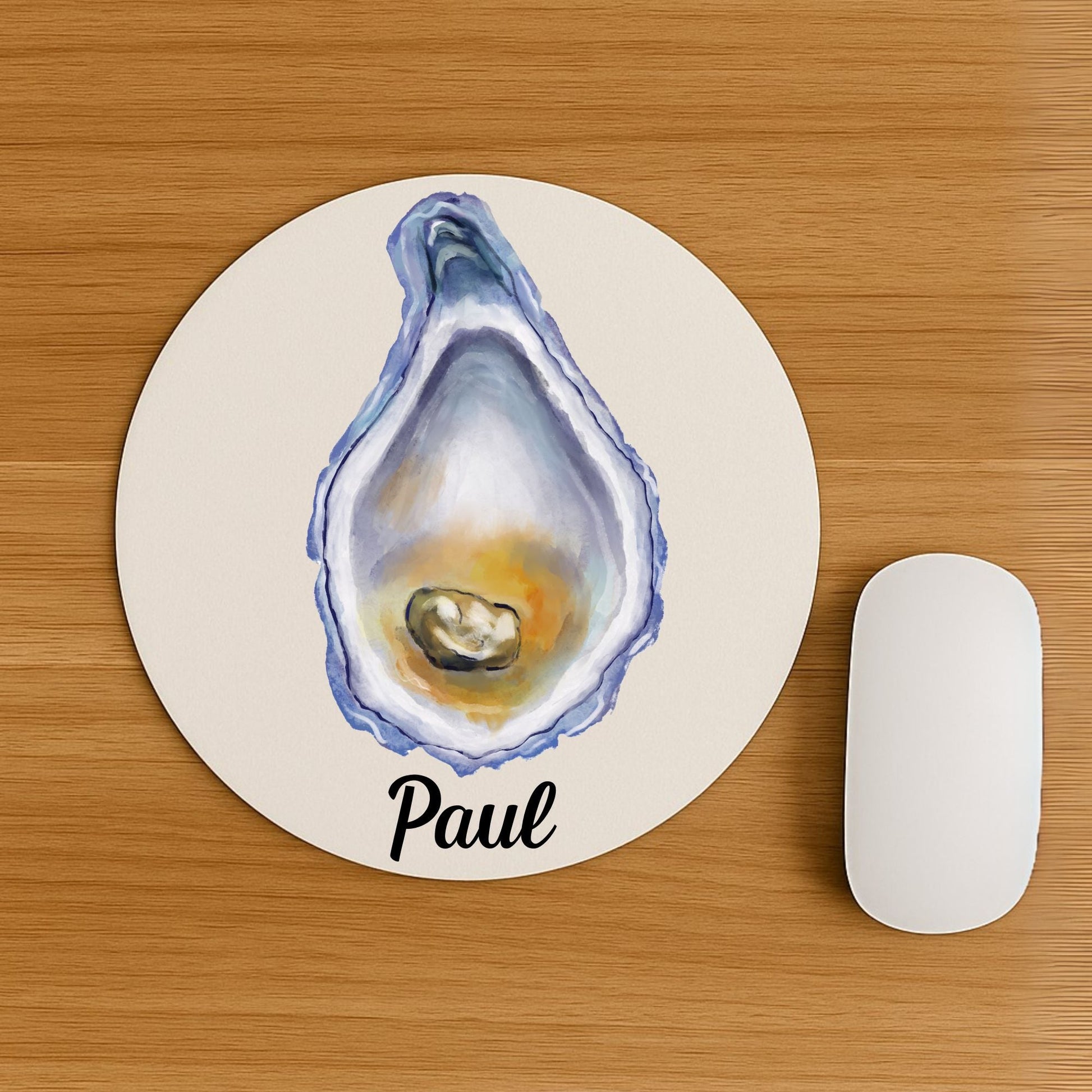 Oyster with Pearl Mousepad - MerikaArt