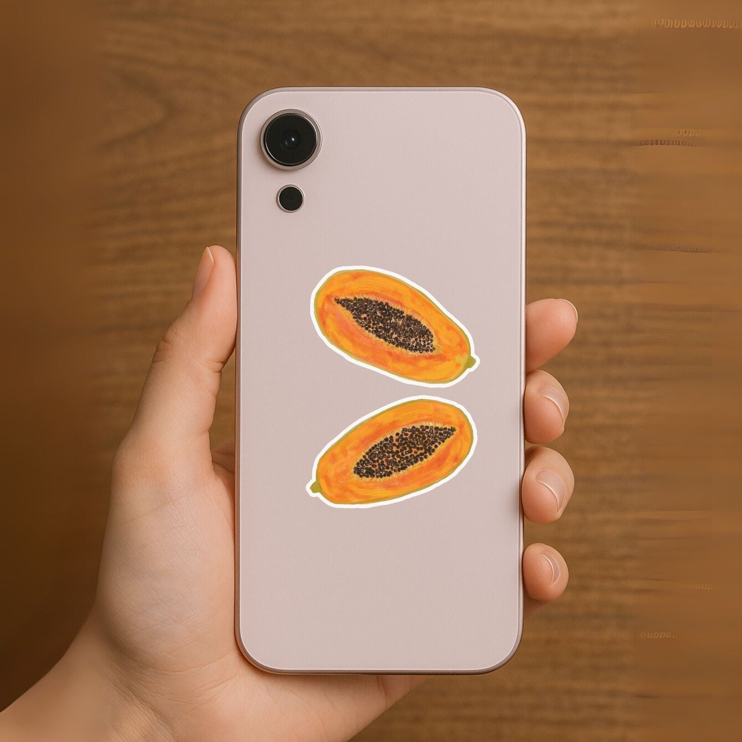 Papaya Fruit Vinyl Sticker - MerikaArt