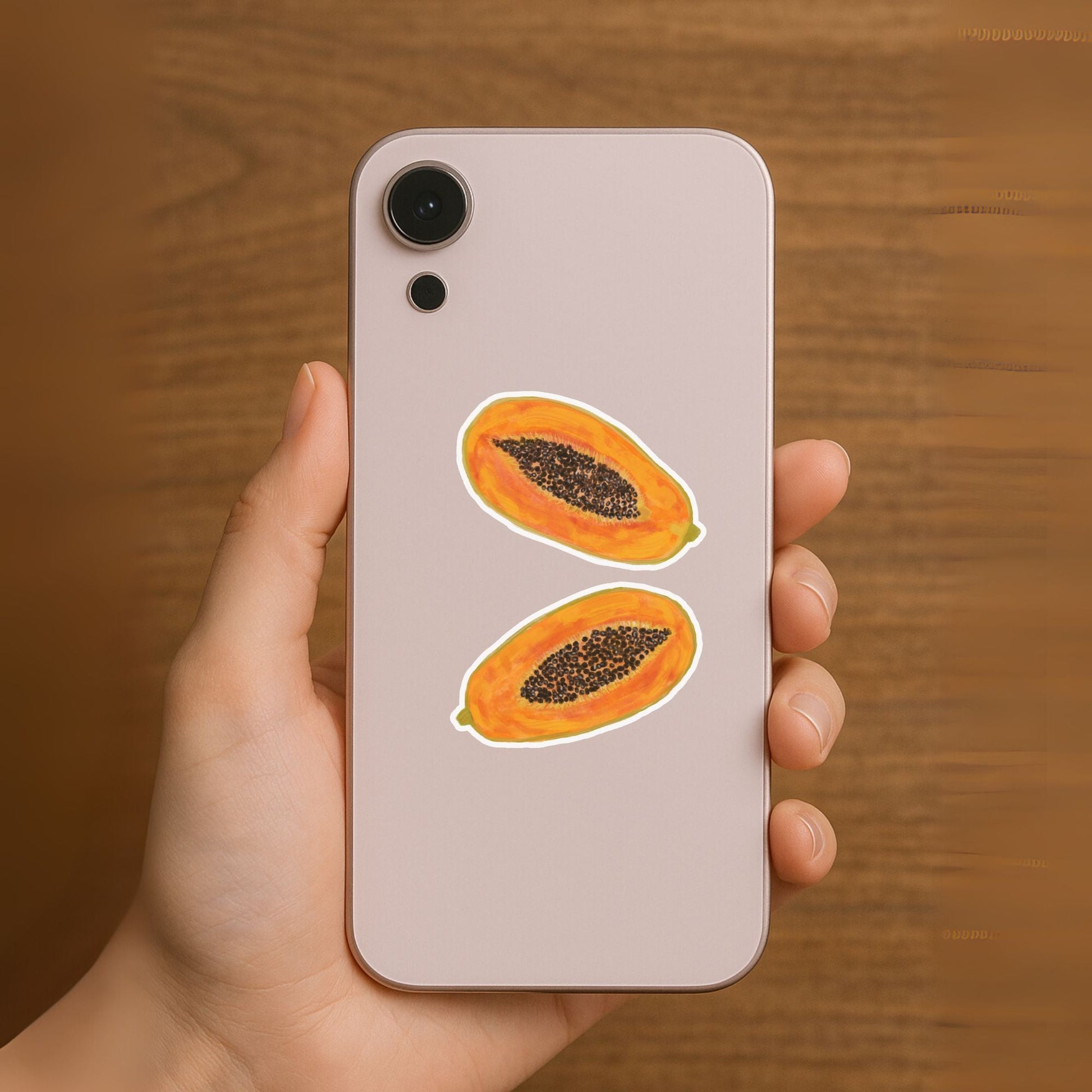 Papaya Fruit Vinyl Sticker - MerikaArt