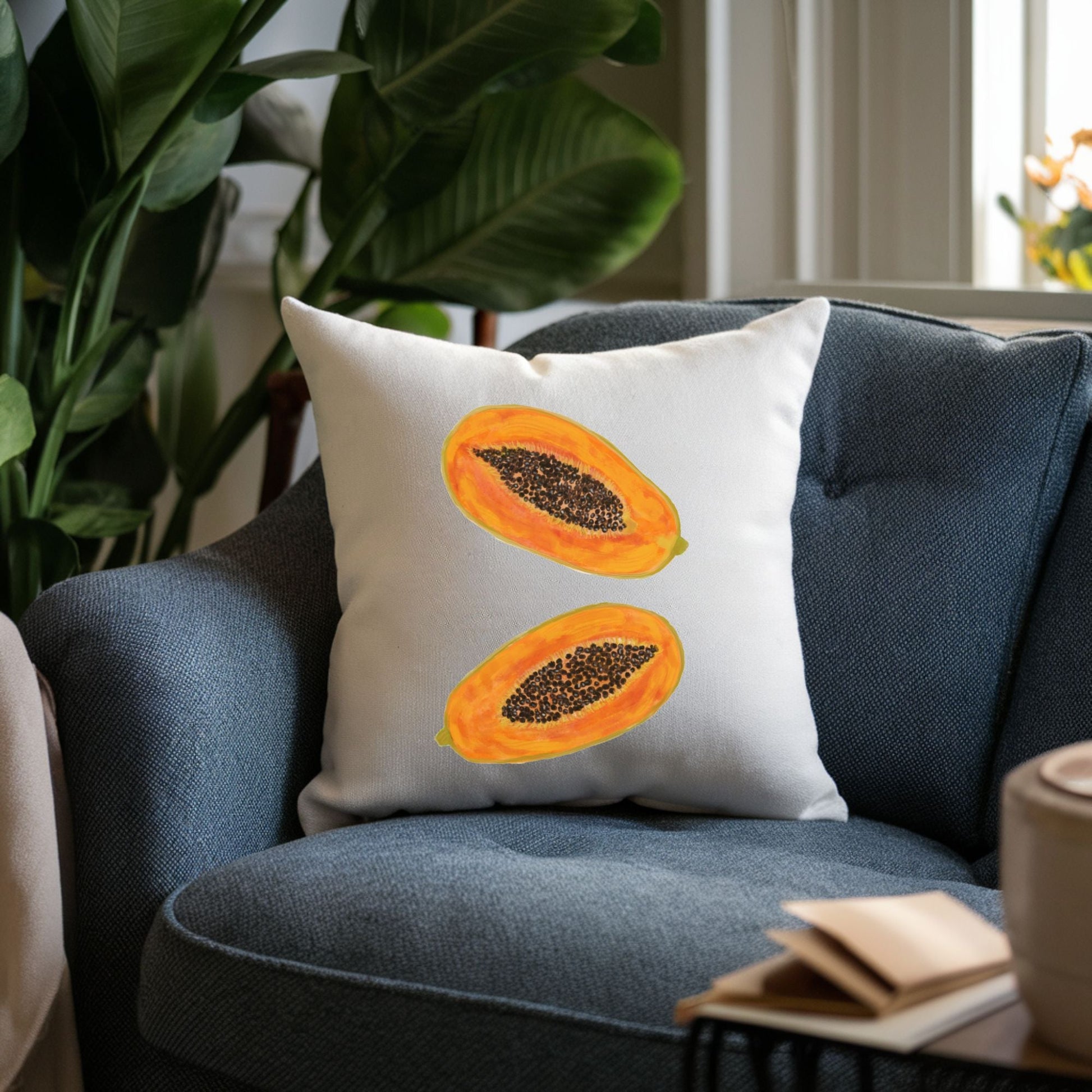 Papaya Pillow - MerikaArt