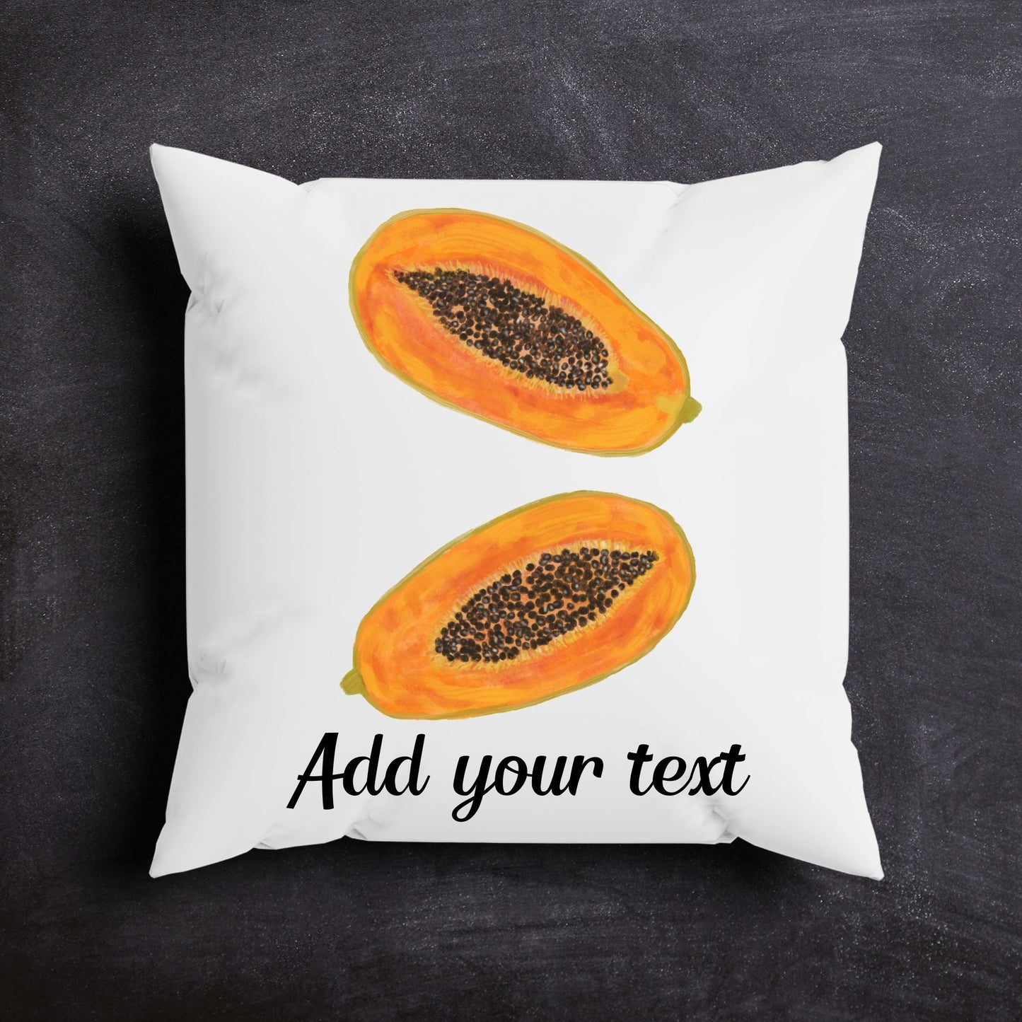 Papaya Pillow - MerikaArt