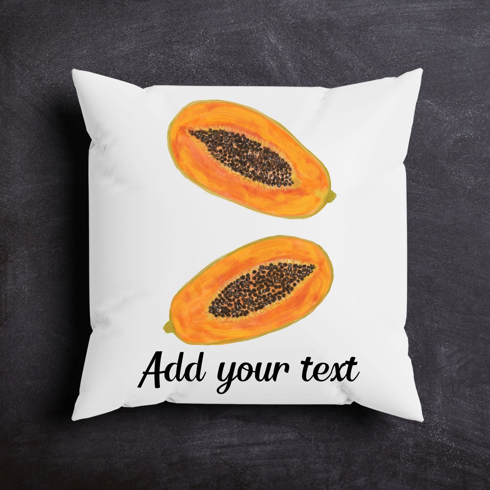Papaya Pillow - MerikaArt