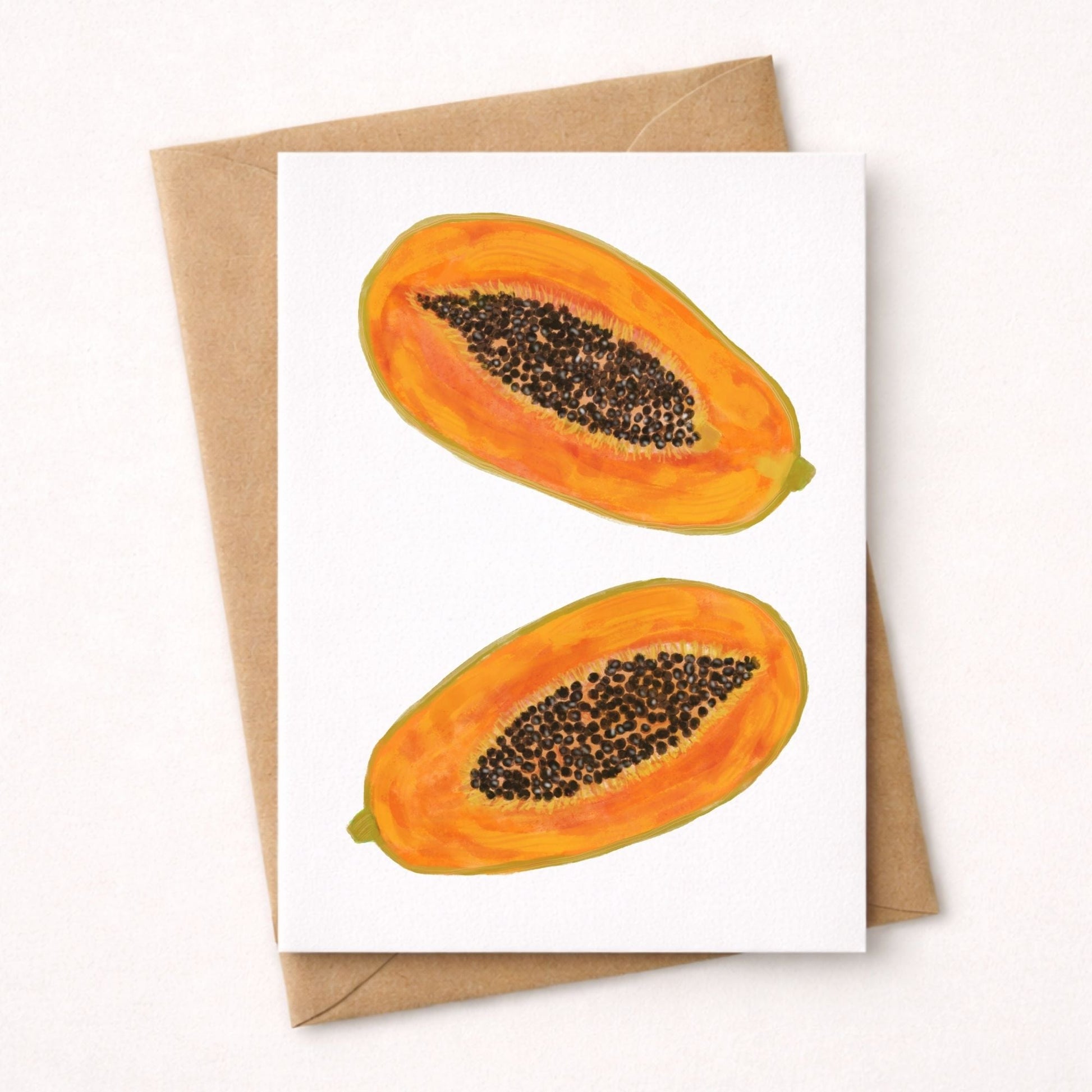 Papaya Postcard - MerikaArt