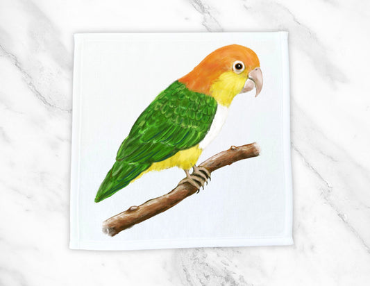 Parrot Washcloth | "Tropical Perch Delight" - MerikaArt
