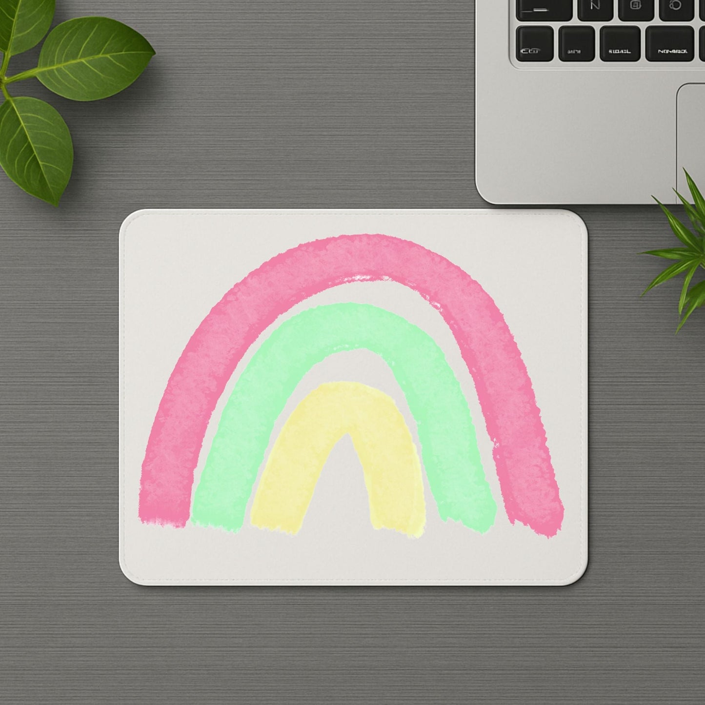 Pastel Rainbow Mousepad - MerikaArt