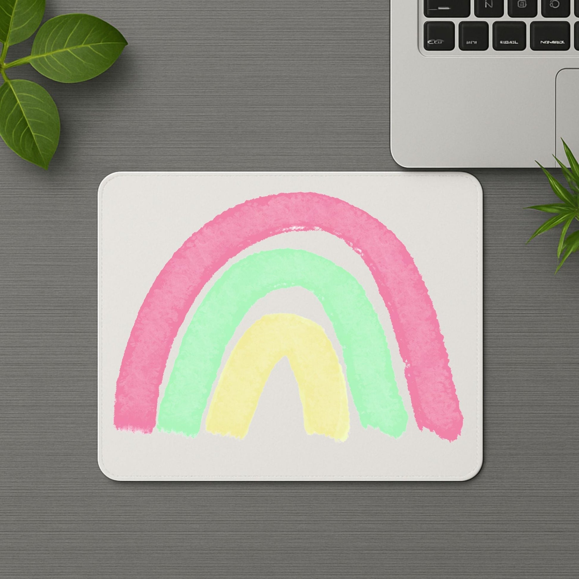 Pastel Rainbow Mousepad - MerikaArt