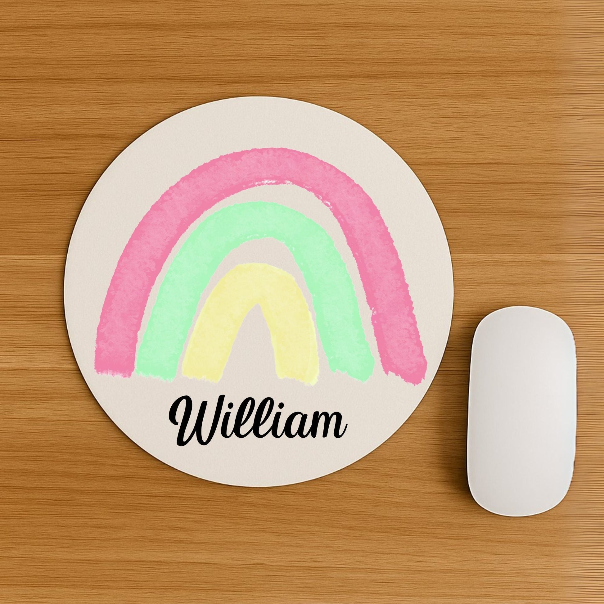 Pastel Rainbow Mousepad - MerikaArt