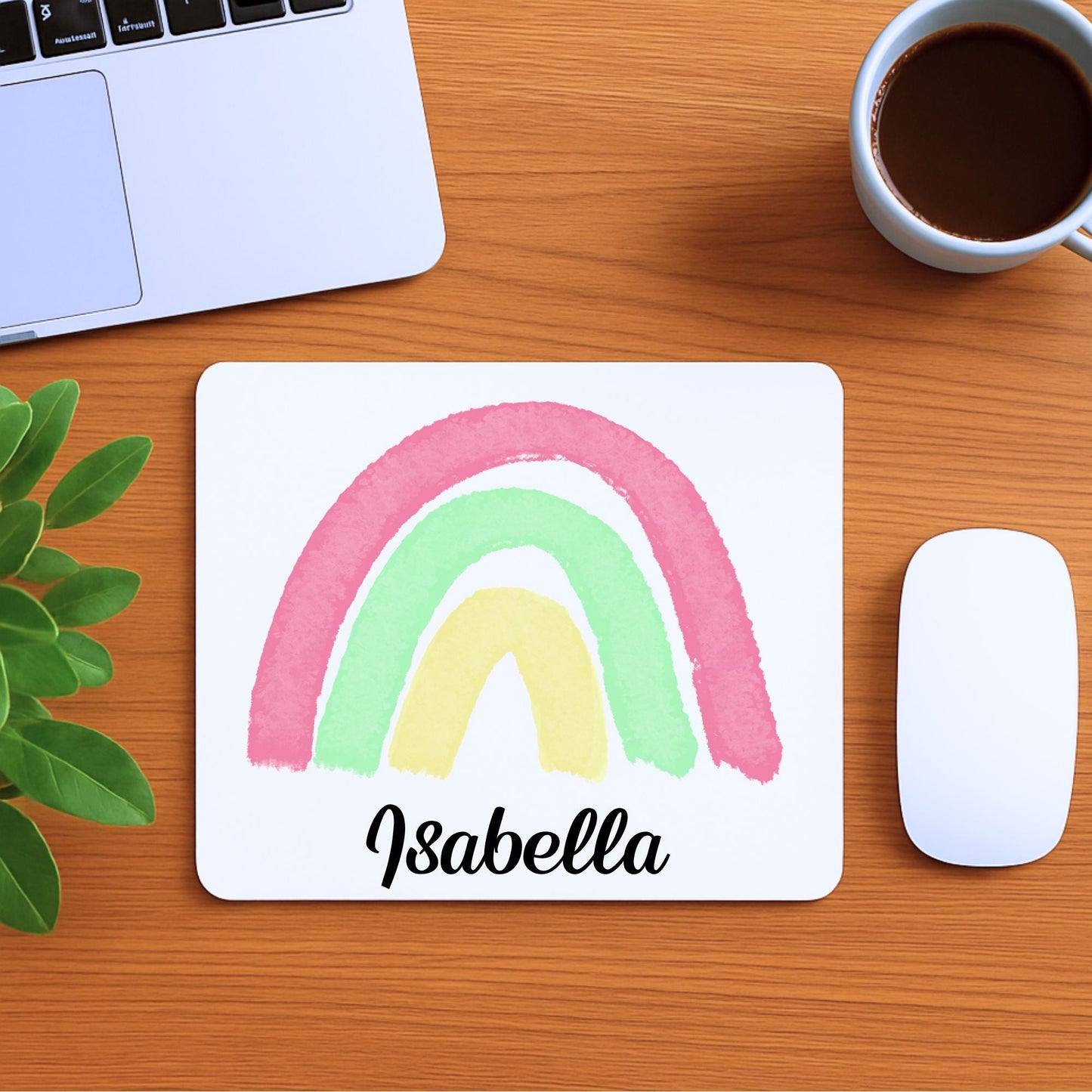 Pastel Rainbow Mousepad - MerikaArt