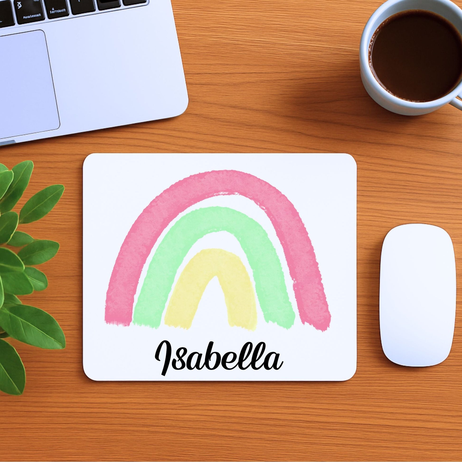 Pastel Rainbow Mousepad - MerikaArt