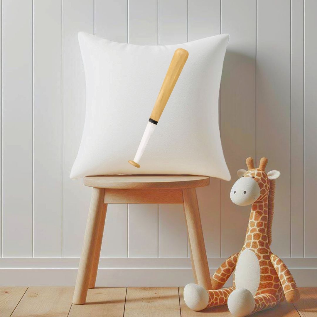 Personalized Baseball Bat Kids Pillow - MerikaArt