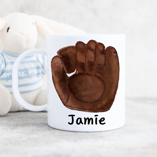 Personalized Baseball Glove Mug - MerikaArt