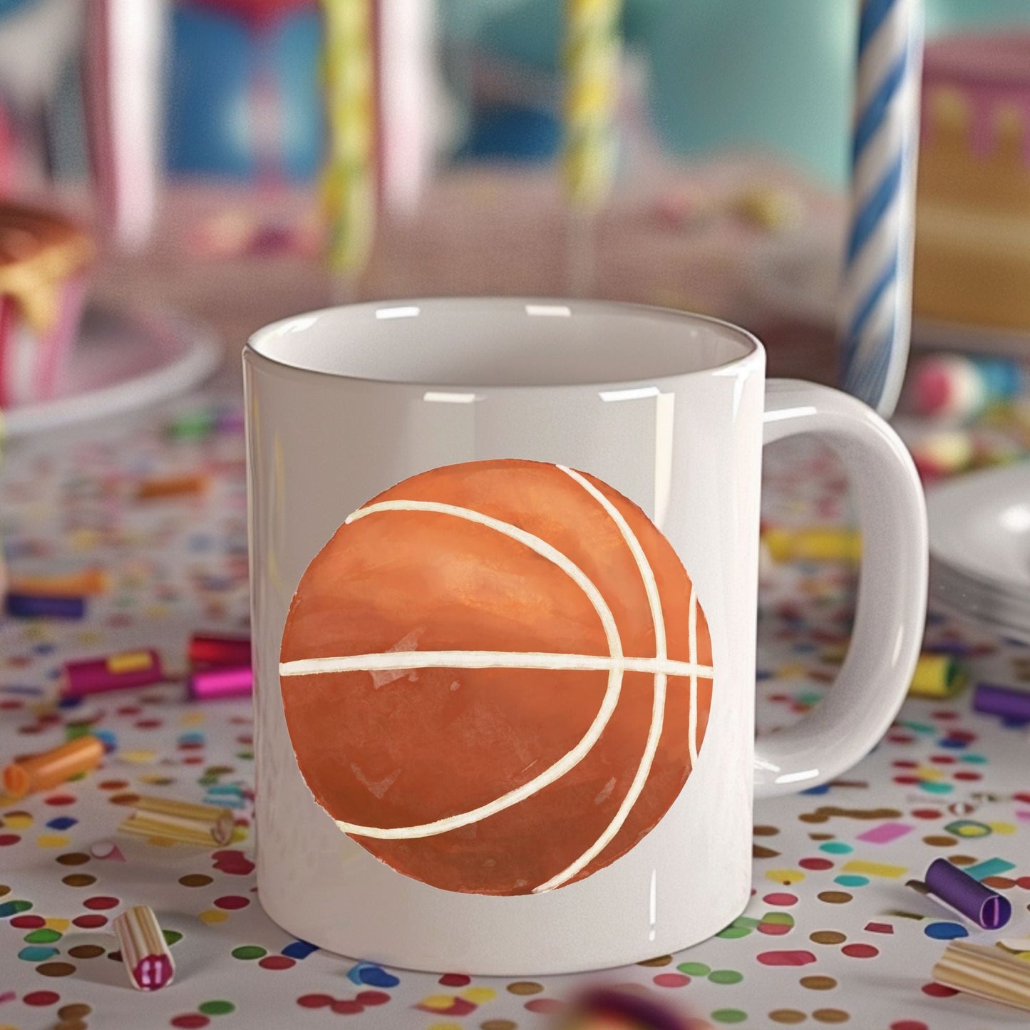 Personalized Basketball Mug - MerikaArt