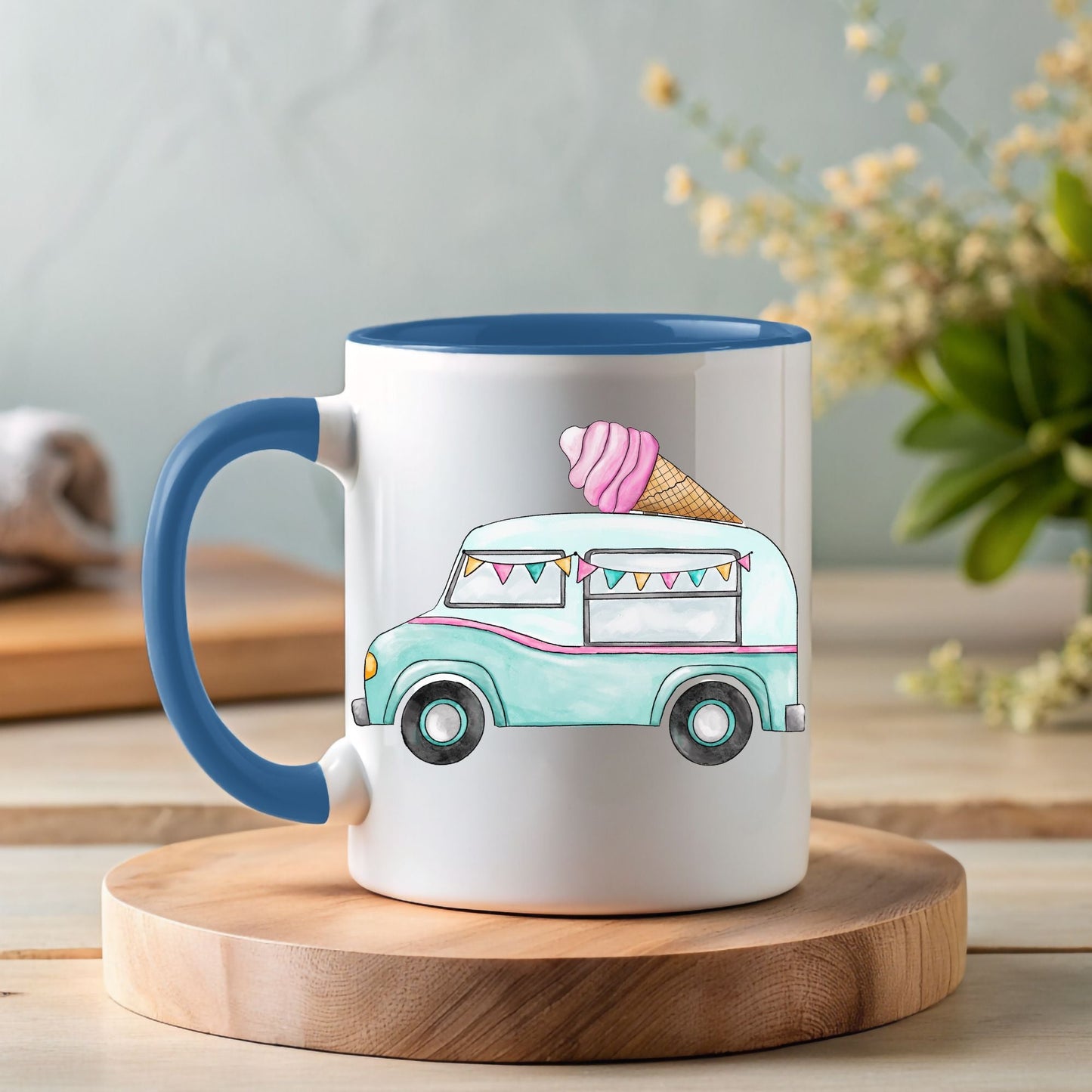 Personalized Ice Cream Truck Mug - MerikaArt