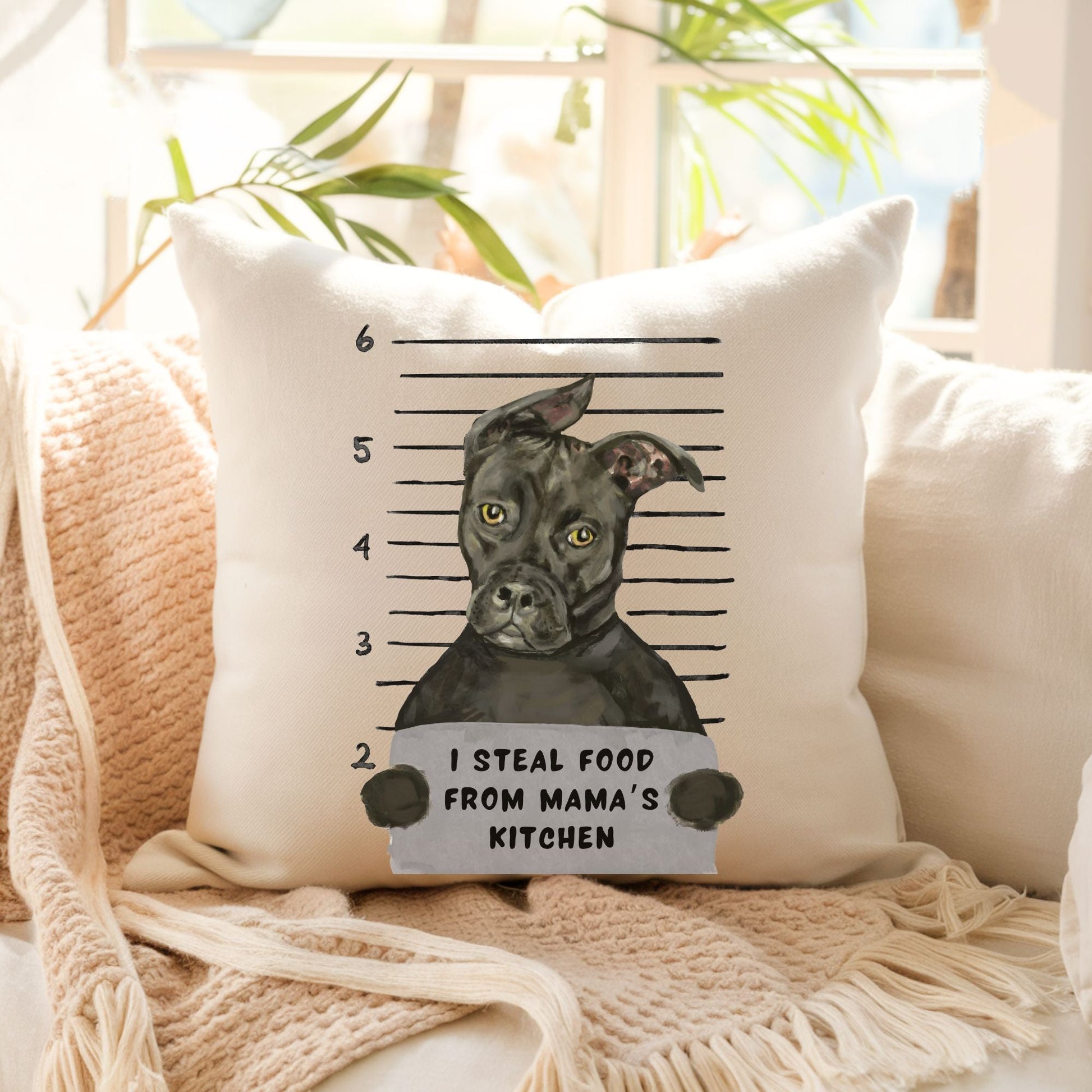 Personalized Pitbull Pillow - MerikaArt