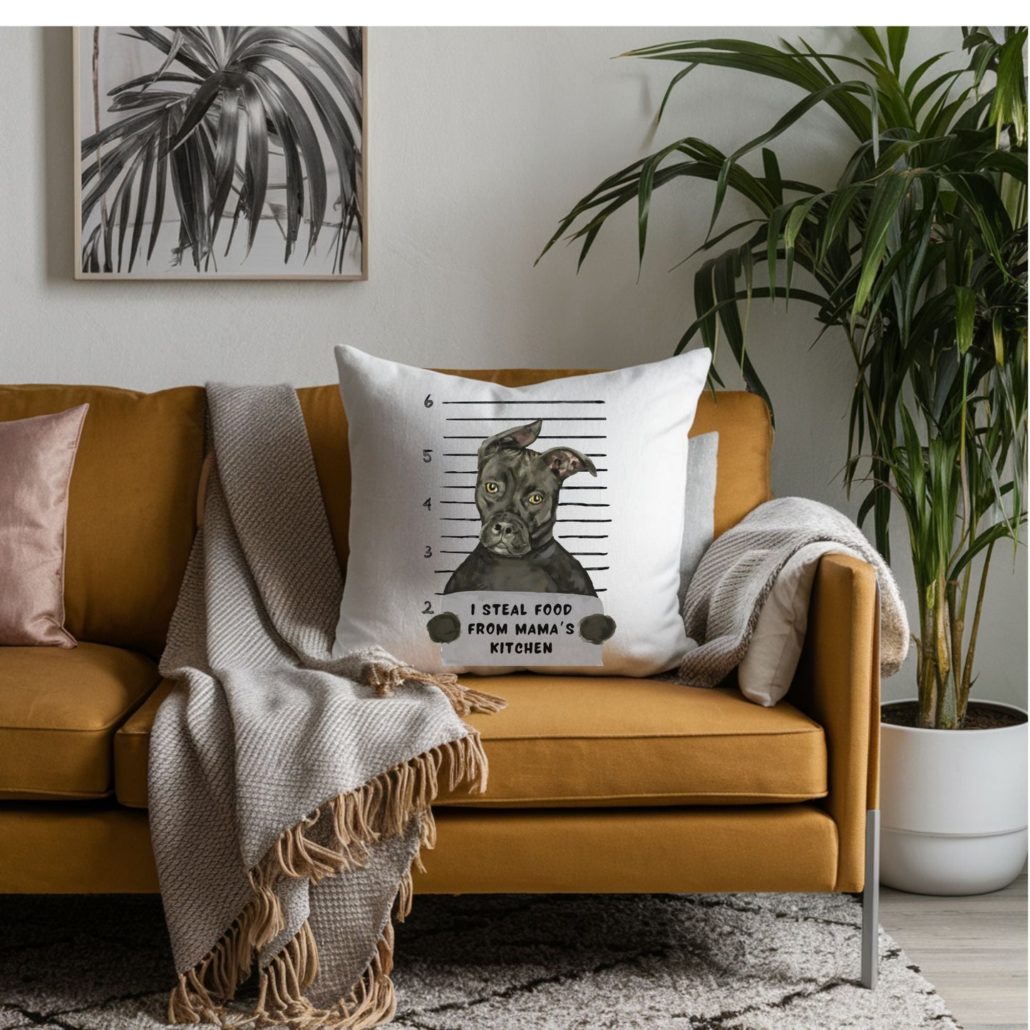 Personalized Pitbull Pillow - MerikaArt