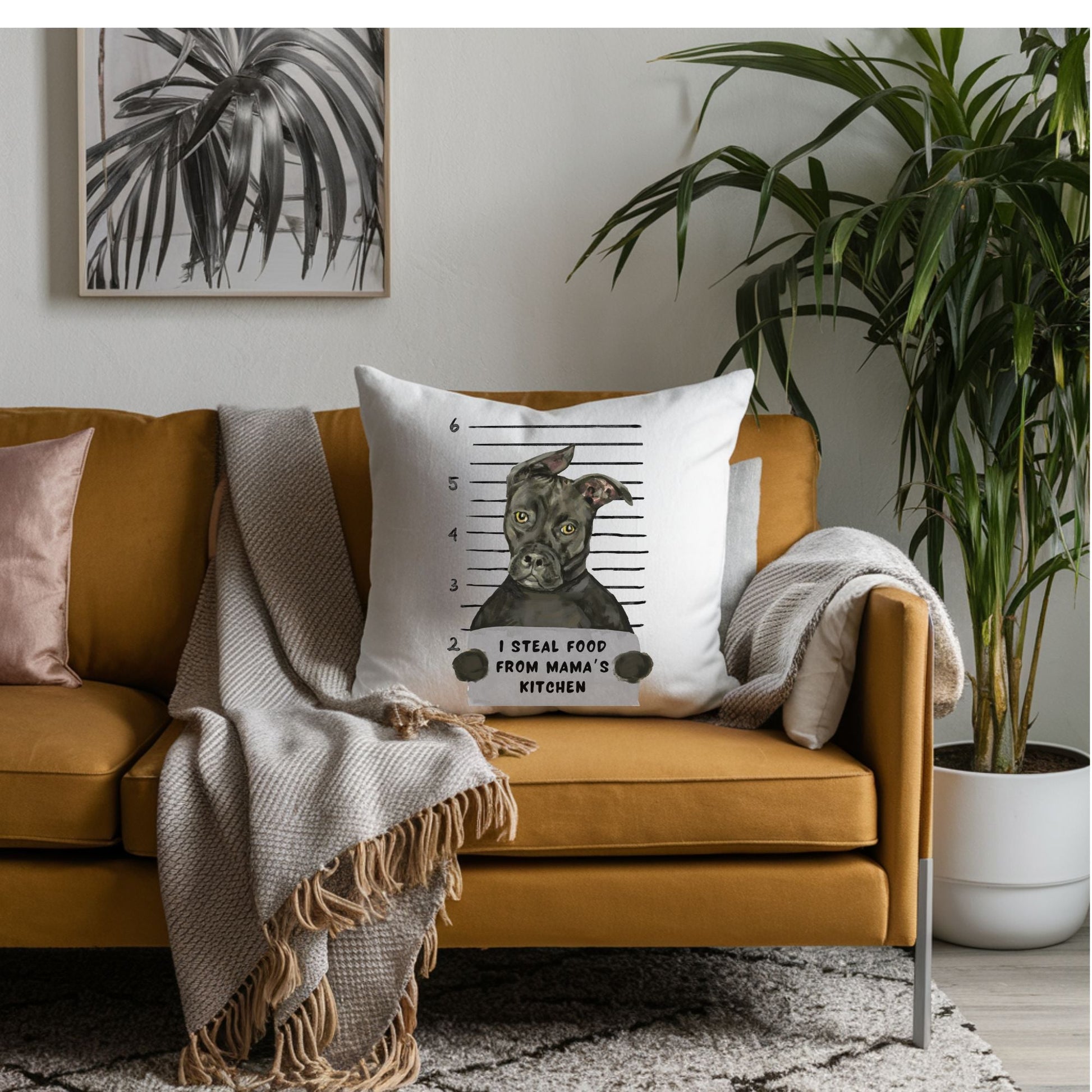 Personalized Pitbull Pillow - MerikaArt