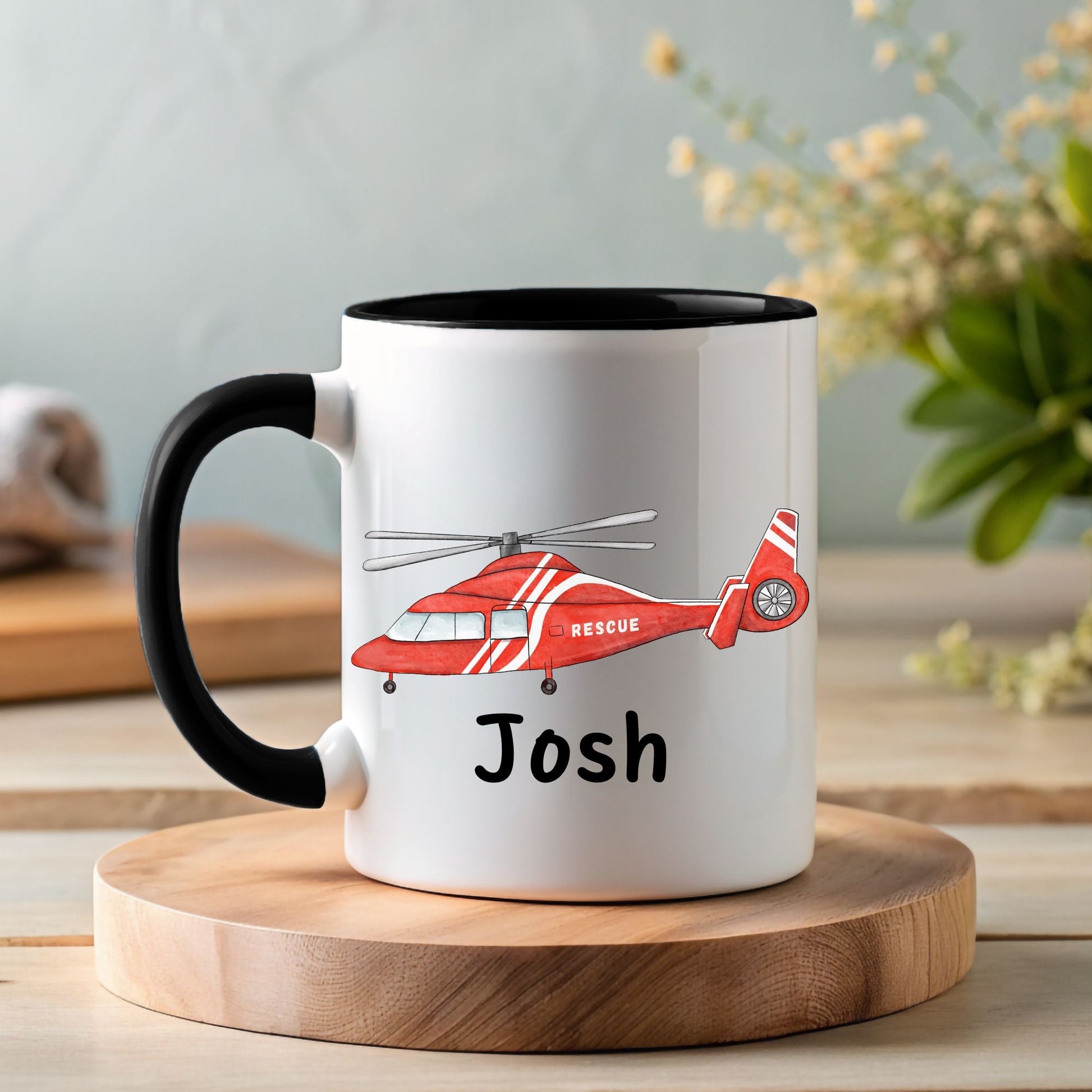 Personalized Rescue Helicopter Mug - MerikaArt