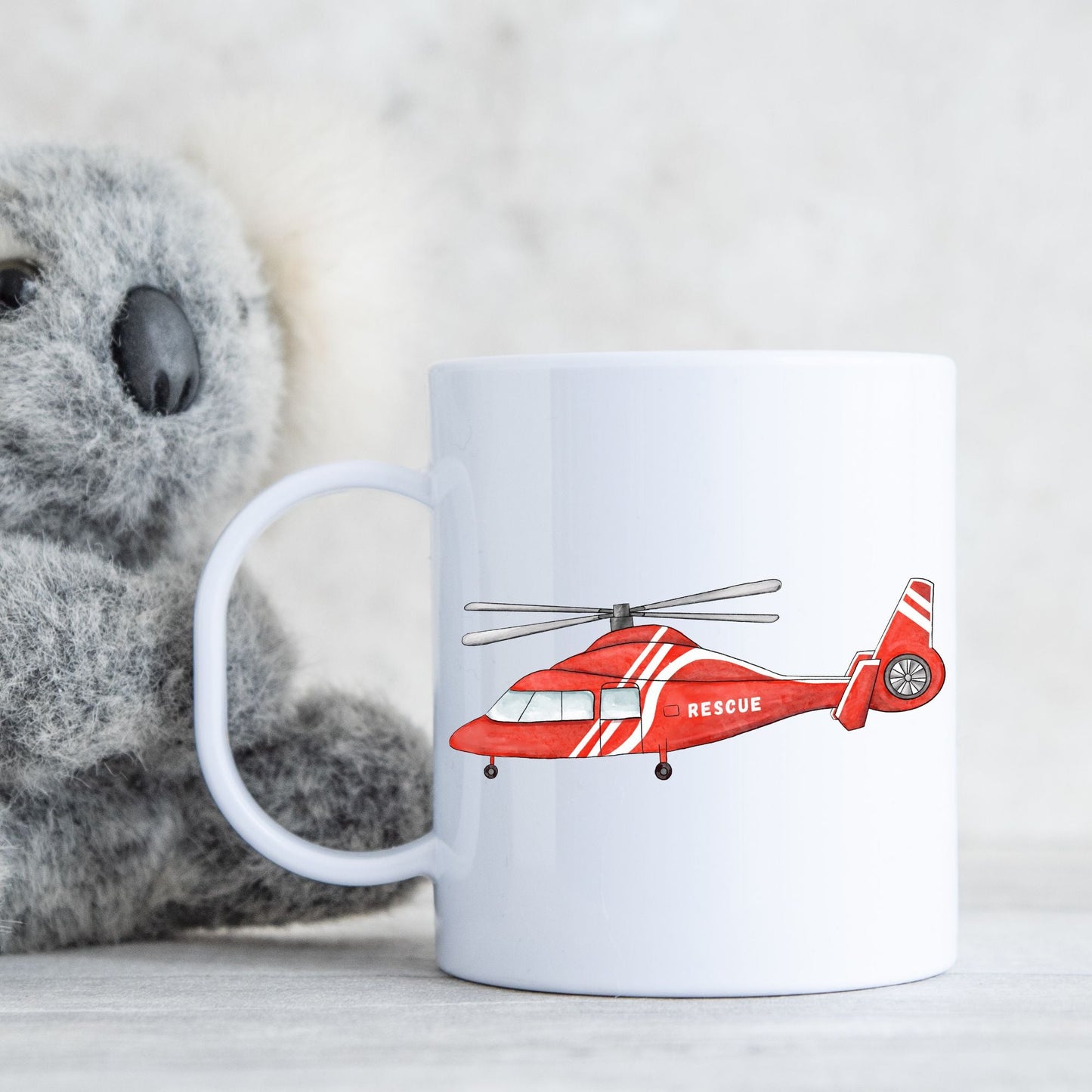 Personalized Rescue Helicopter Mug - MerikaArt