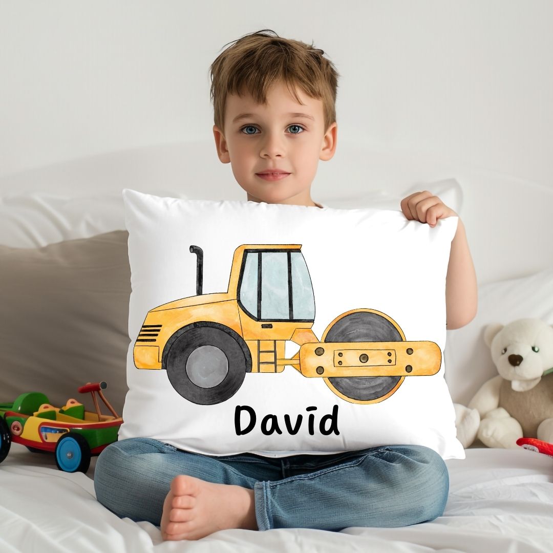 Personalized Steamroller Kids Pillow - MerikaArt
