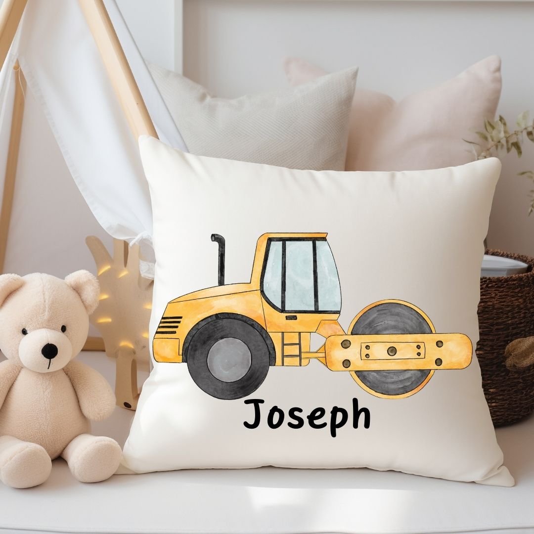 Personalized Steamroller Kids Pillow - MerikaArt