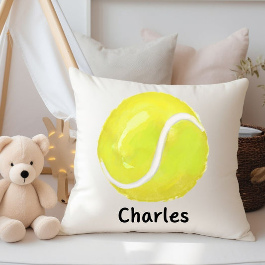 Personalized Tennis Ball Kids Pillow - MerikaArt