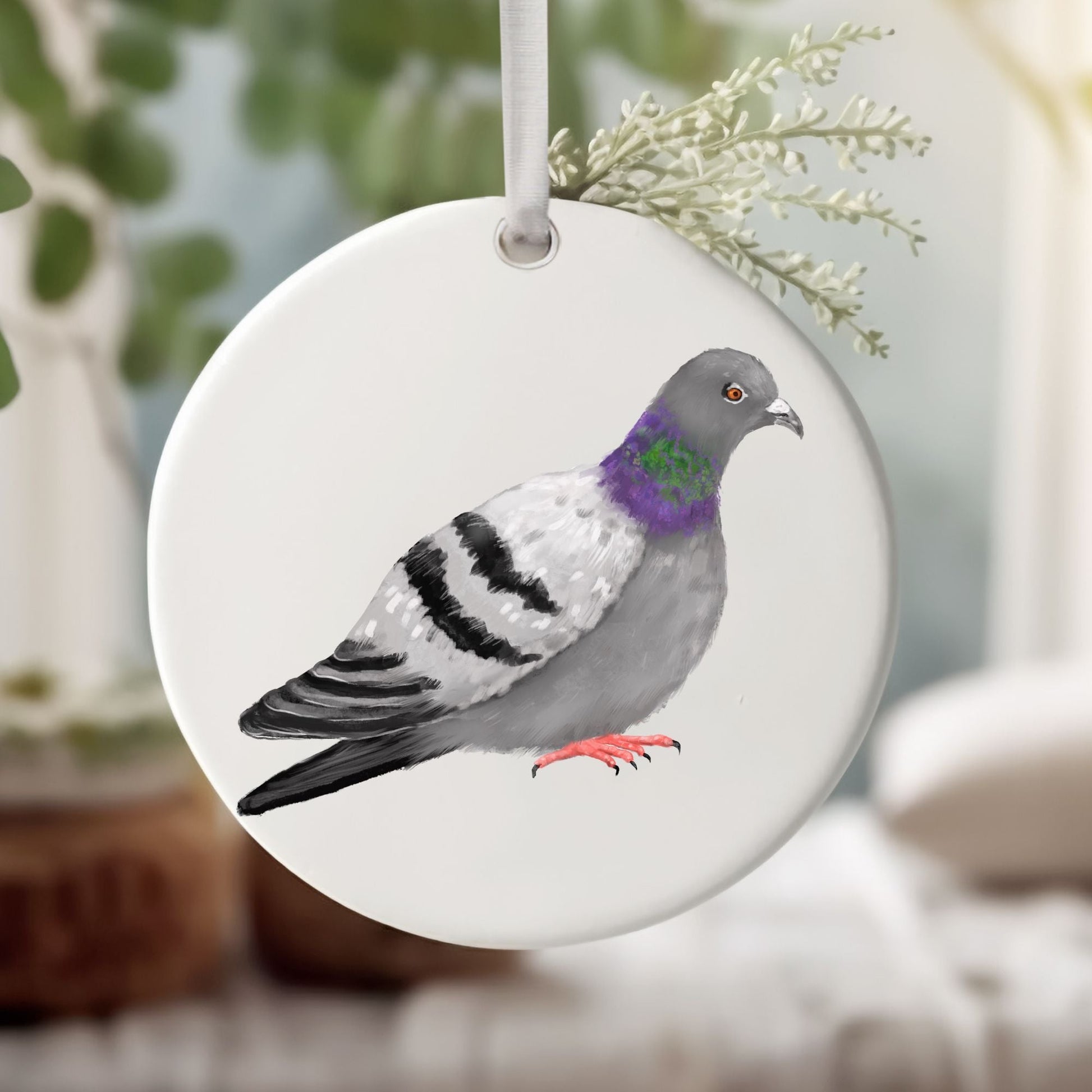 Pigeon Ceramic Ornament - MerikaArt