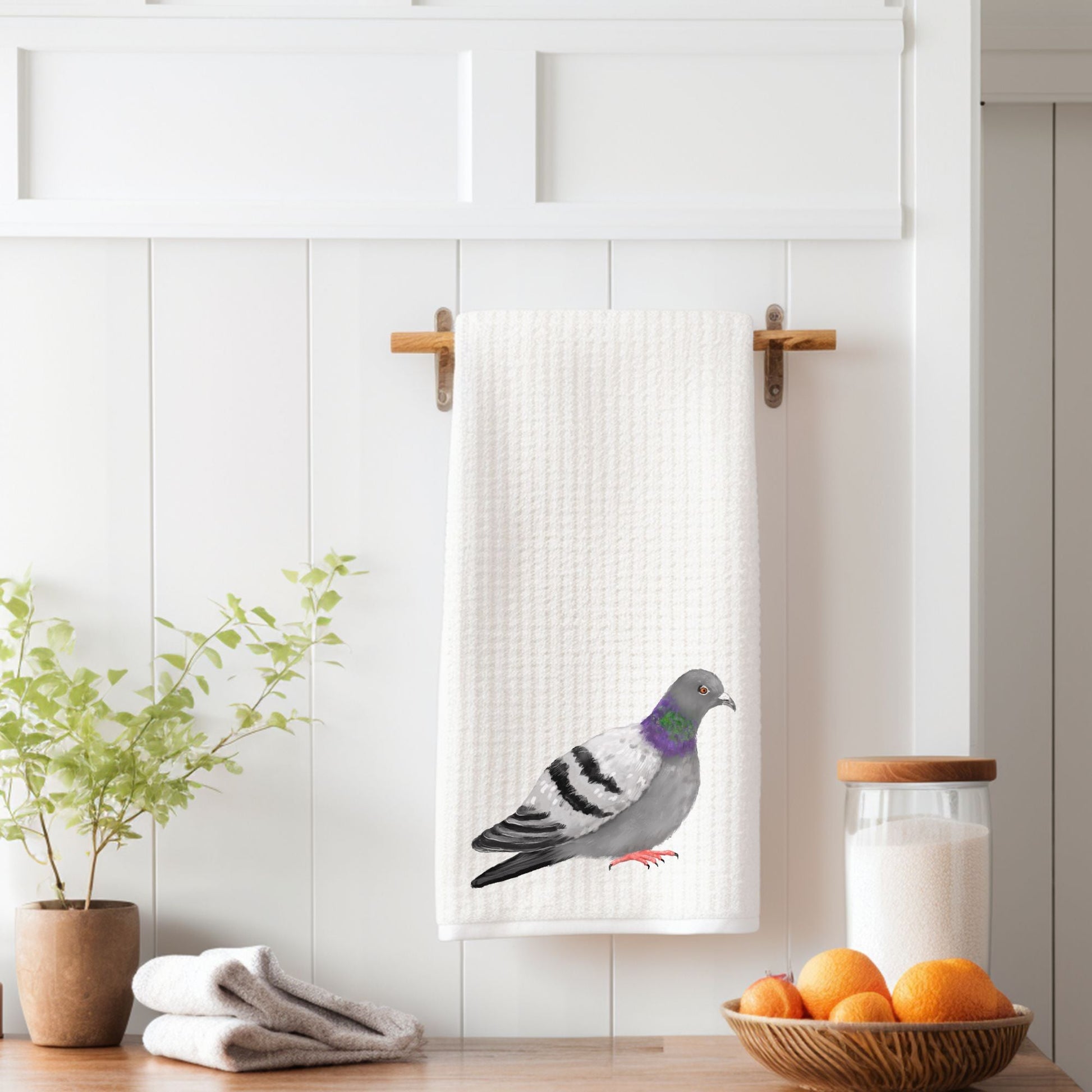Pigeon Kitchen Towel - MerikaArt
