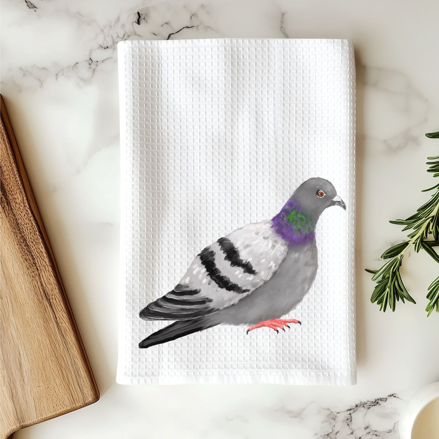Pigeon Kitchen Towel - MerikaArt