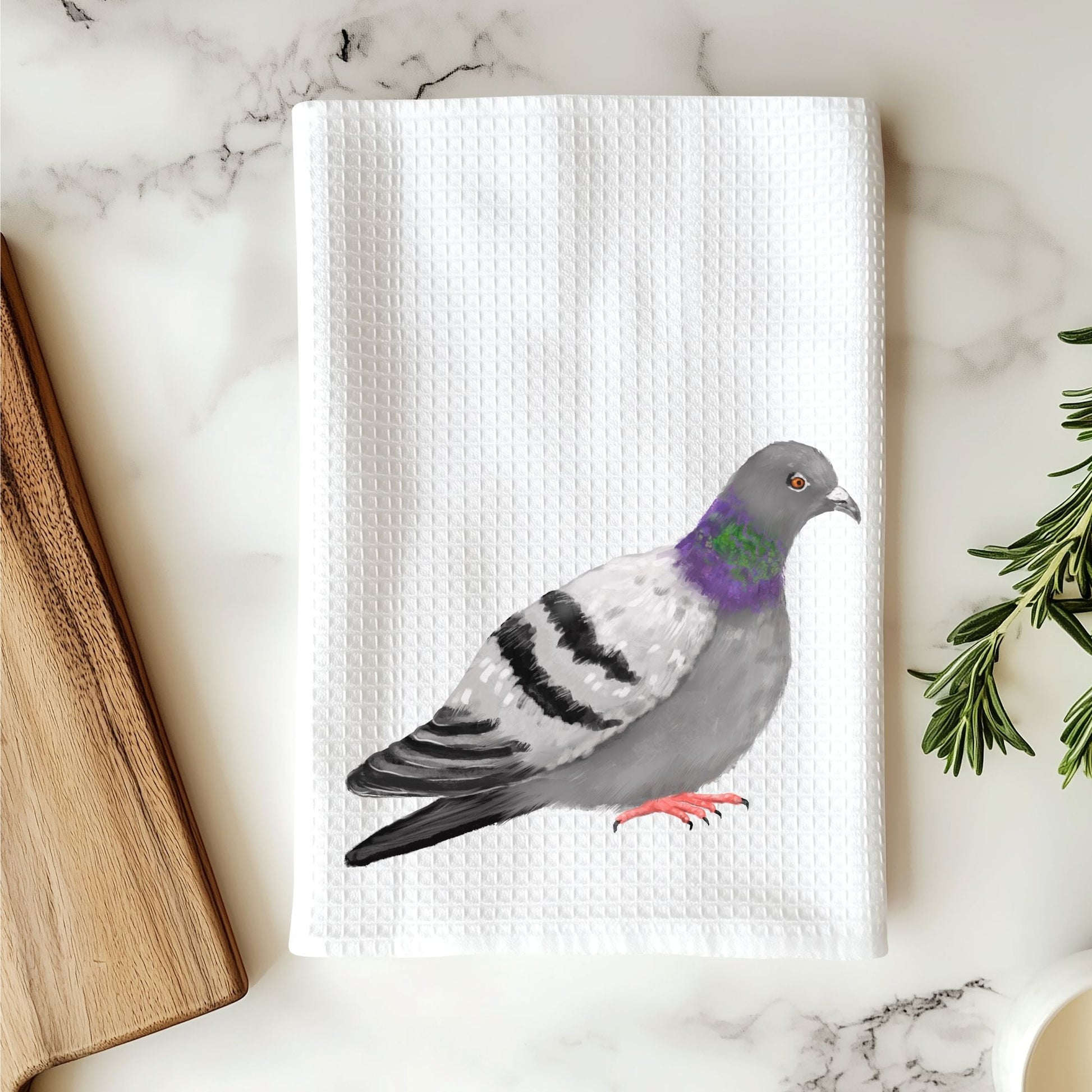 Pigeon Kitchen Towel - MerikaArt