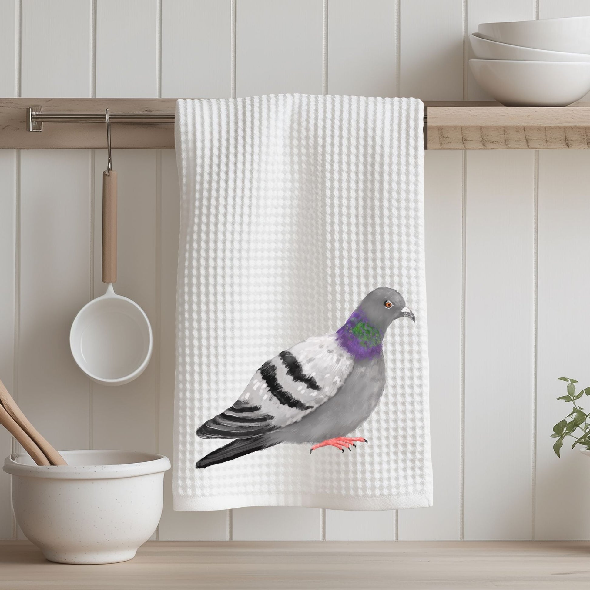 Pigeon Kitchen Towel - MerikaArt