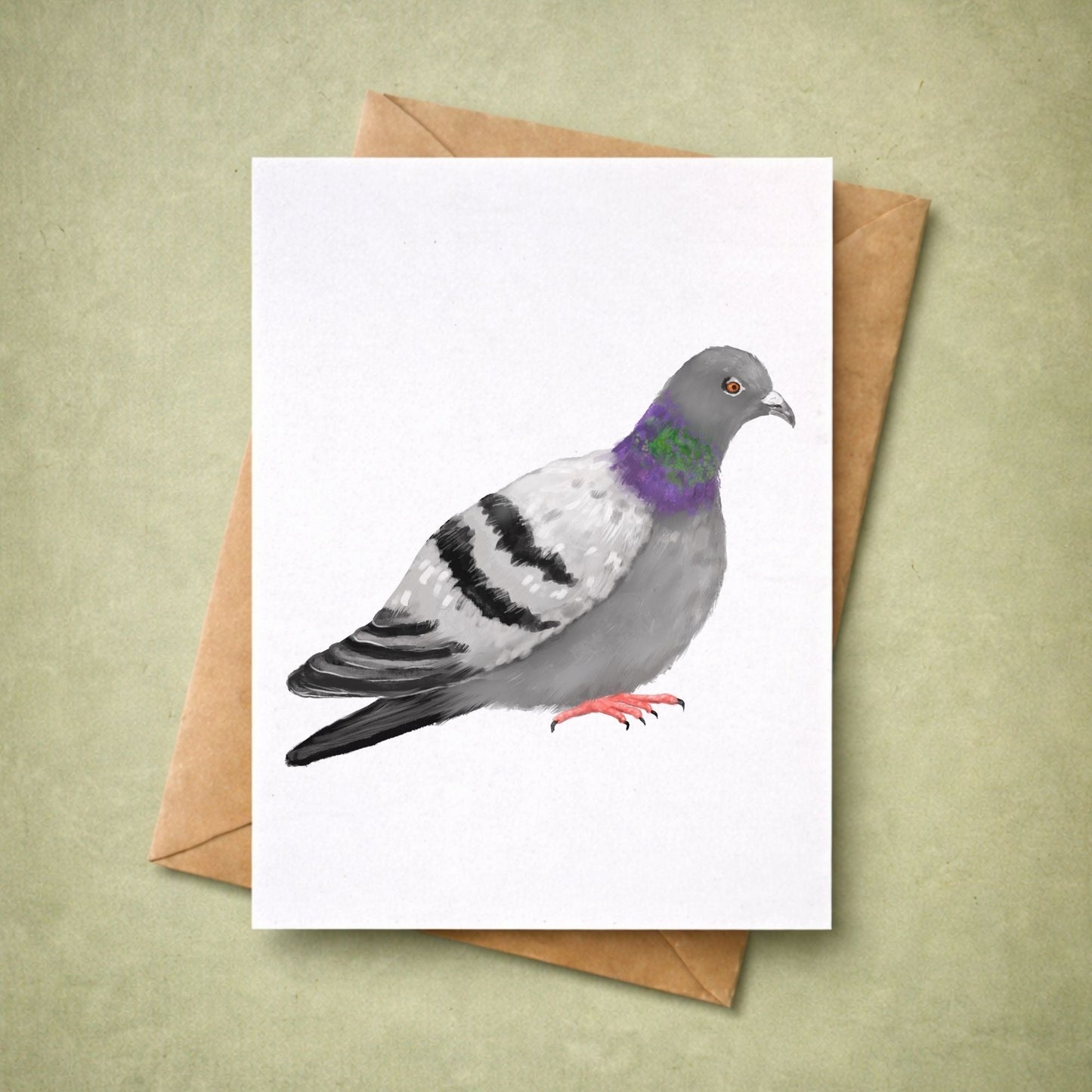 Pigeon Postcard - MerikaArt