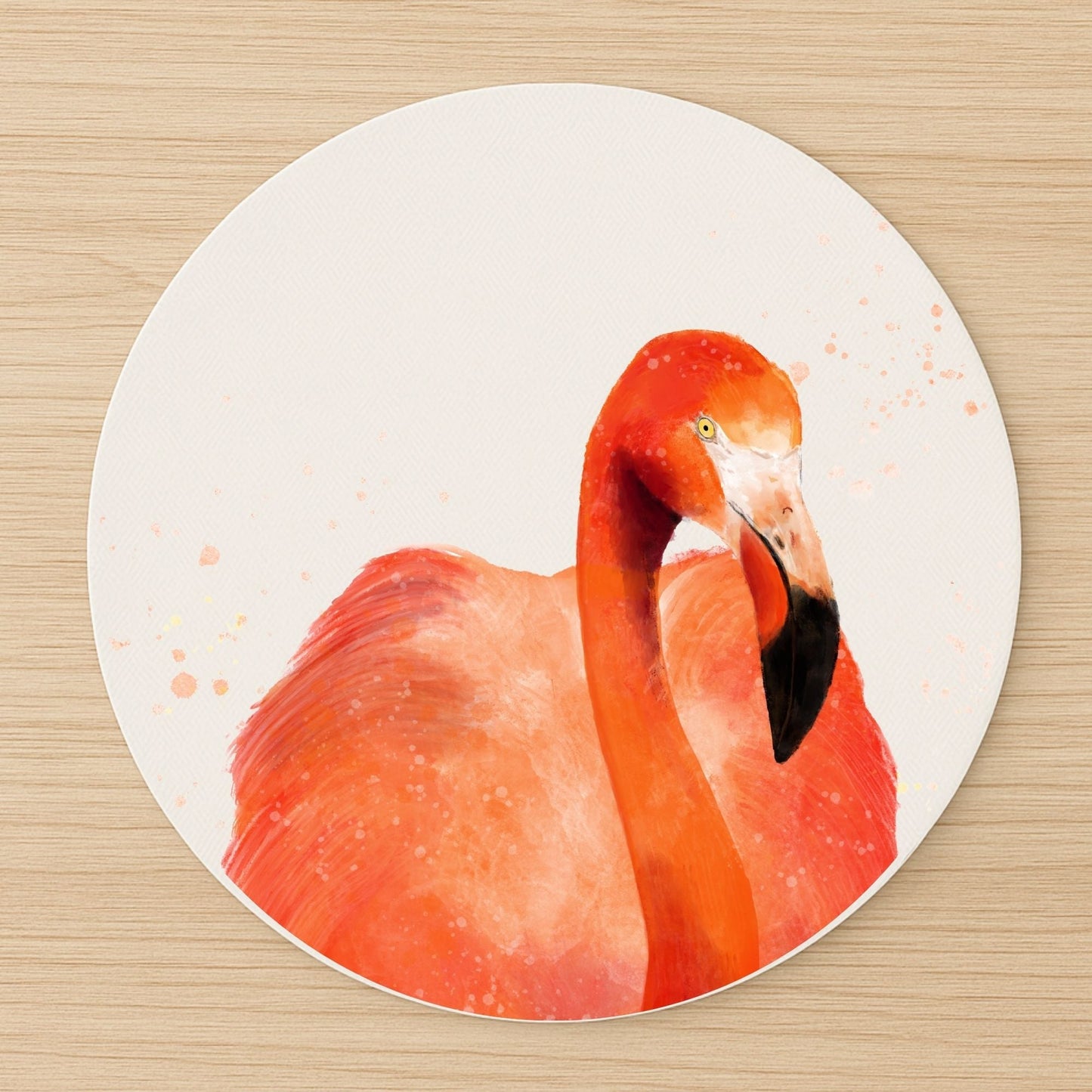 Pink Flamingo Mousepad - MerikaArt