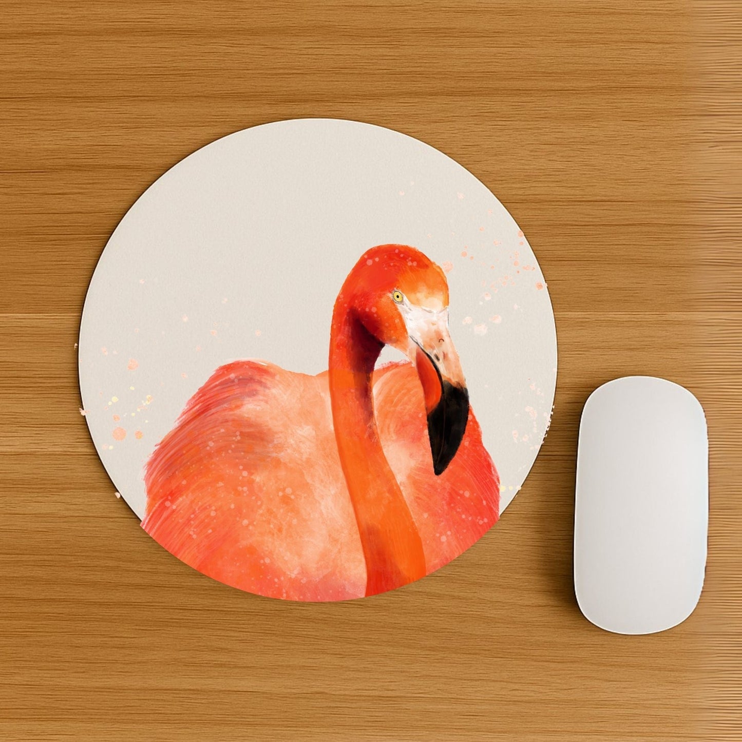 Pink Flamingo Mousepad - MerikaArt