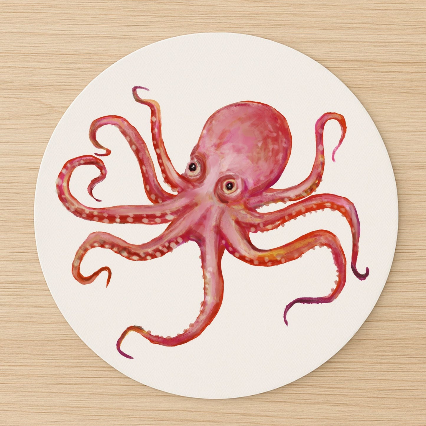 Pink Octopus Mousepad - MerikaArt