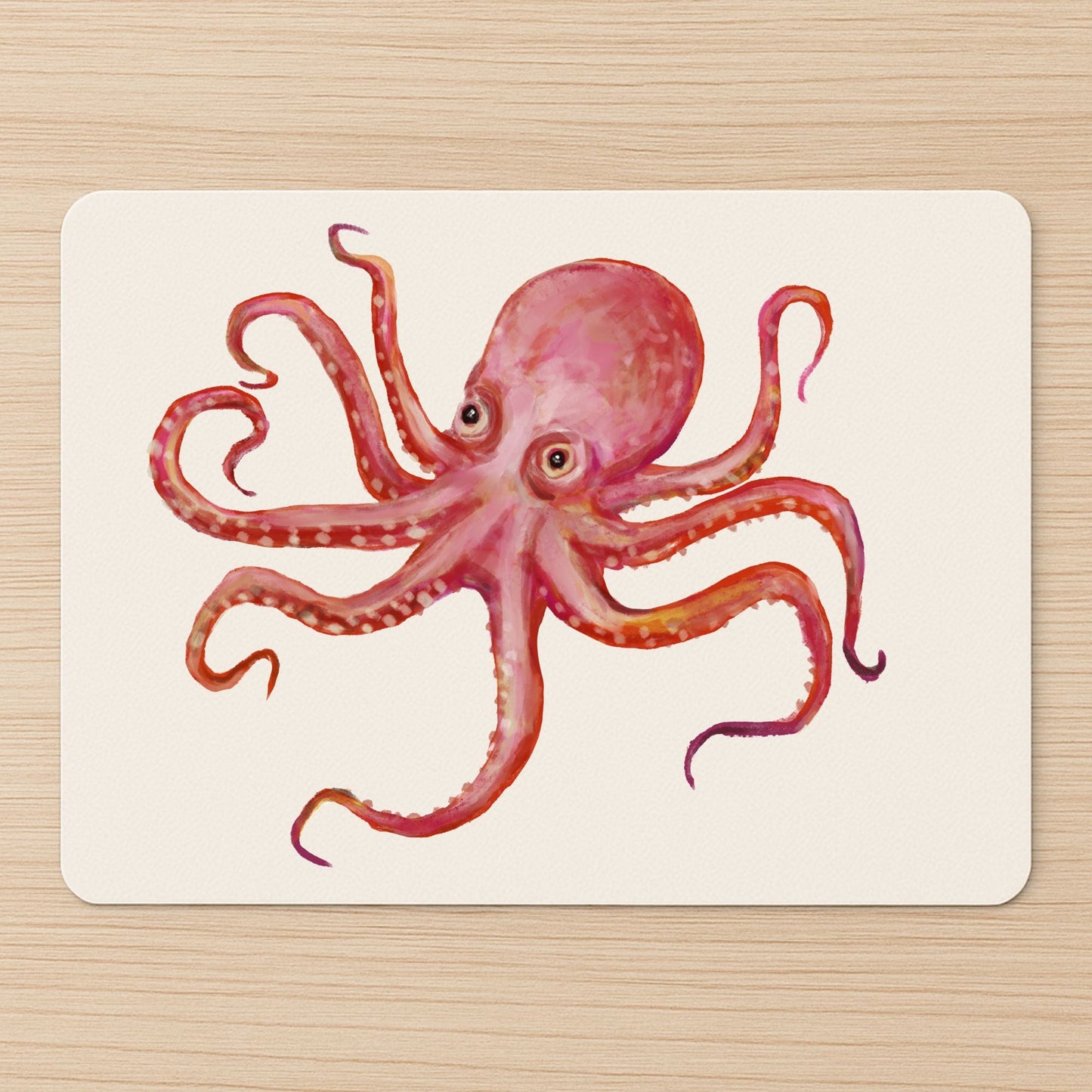 Pink Octopus Mousepad - MerikaArt