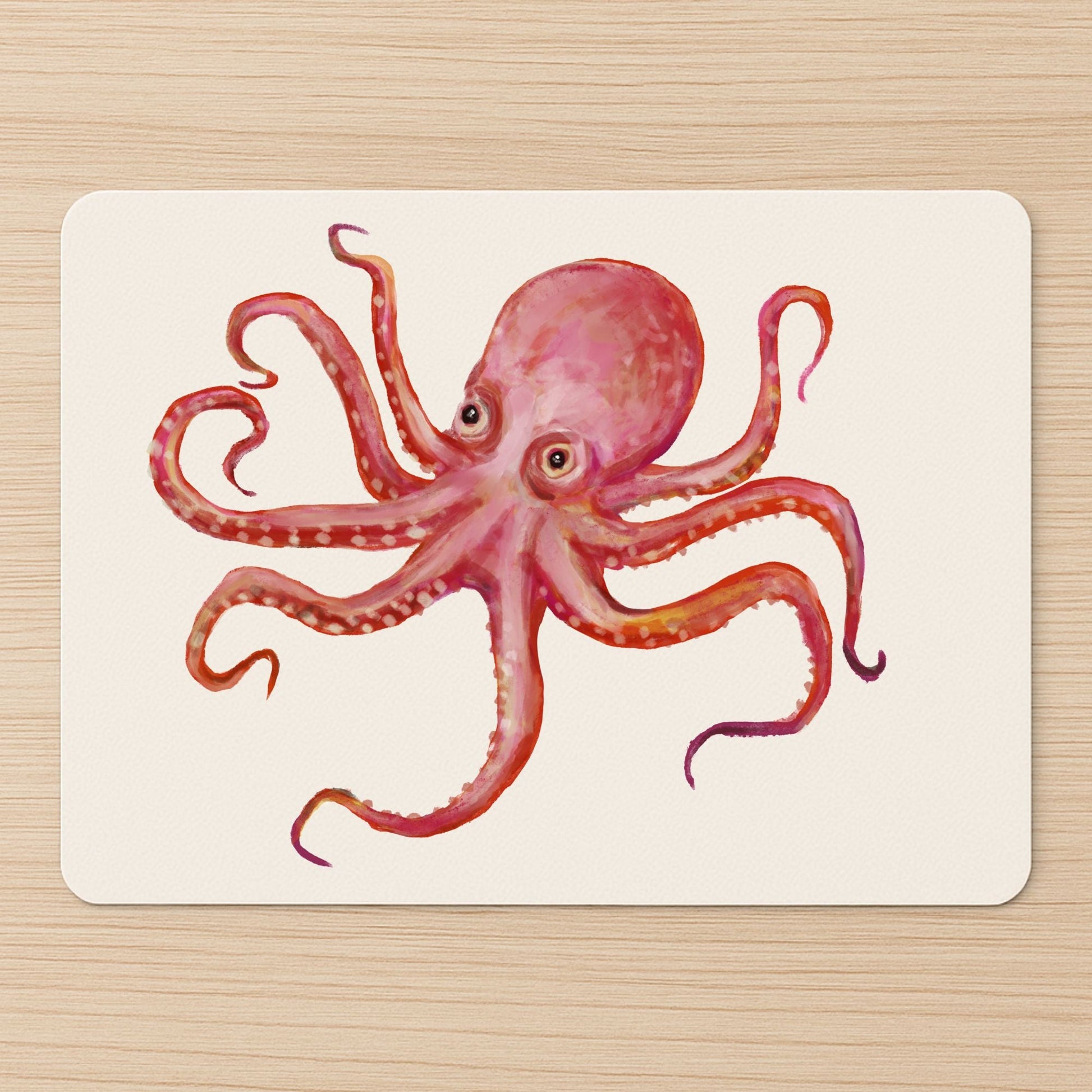 Pink Octopus Mousepad - MerikaArt