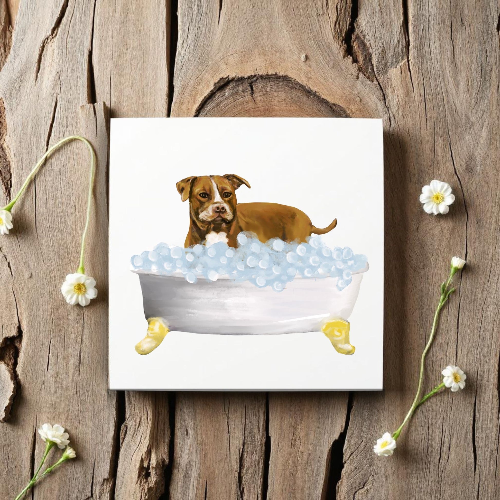 Pitt Bull Ceramic Tile - MerikaArt