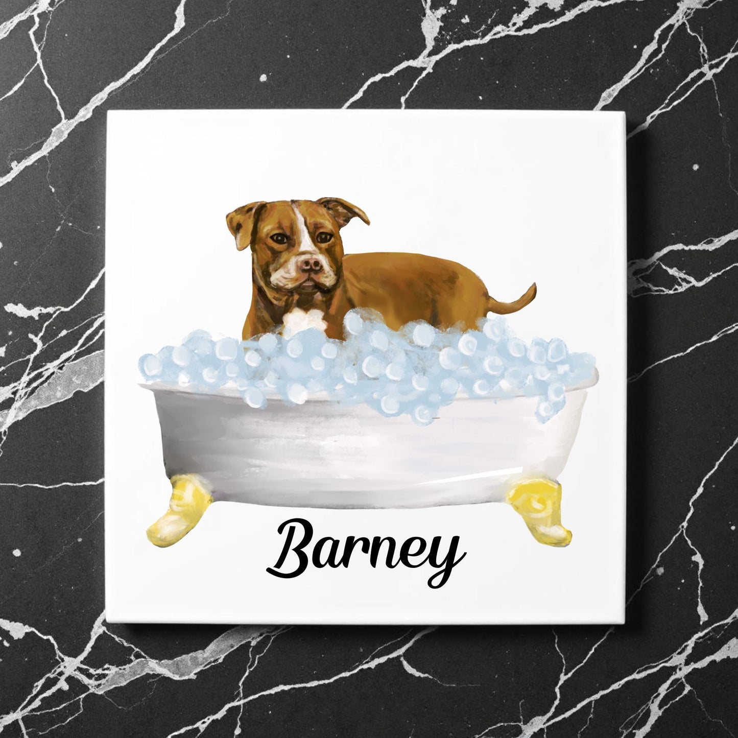 Pitt Bull Ceramic Tile - MerikaArt