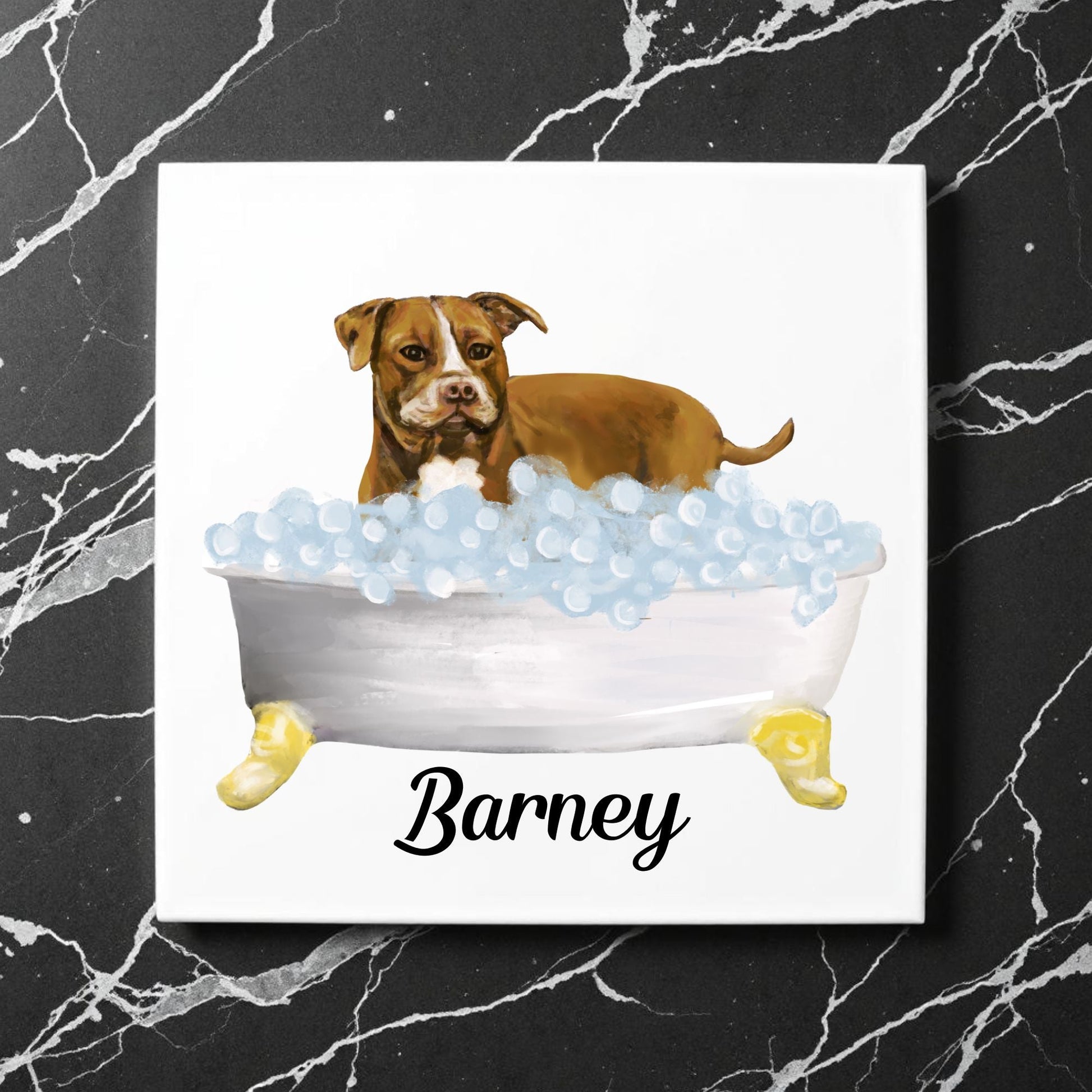 Pitt Bull Ceramic Tile - MerikaArt